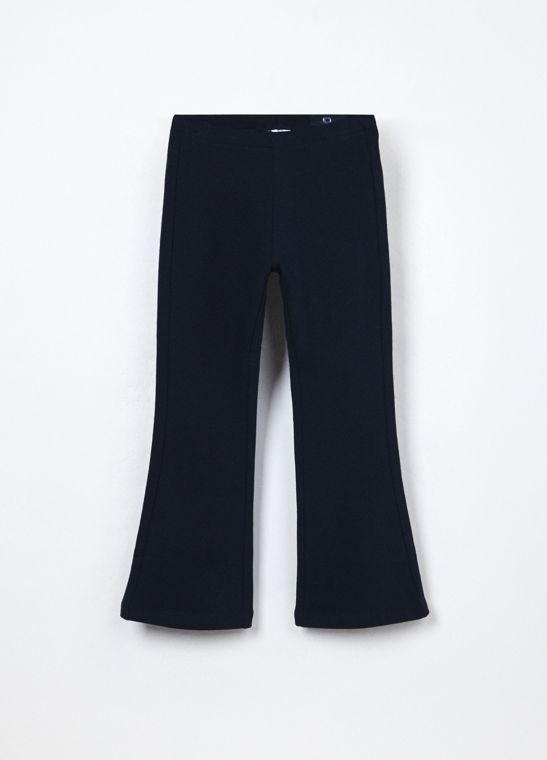 Pantaloni flare fit in cotone stretch bambina_0
