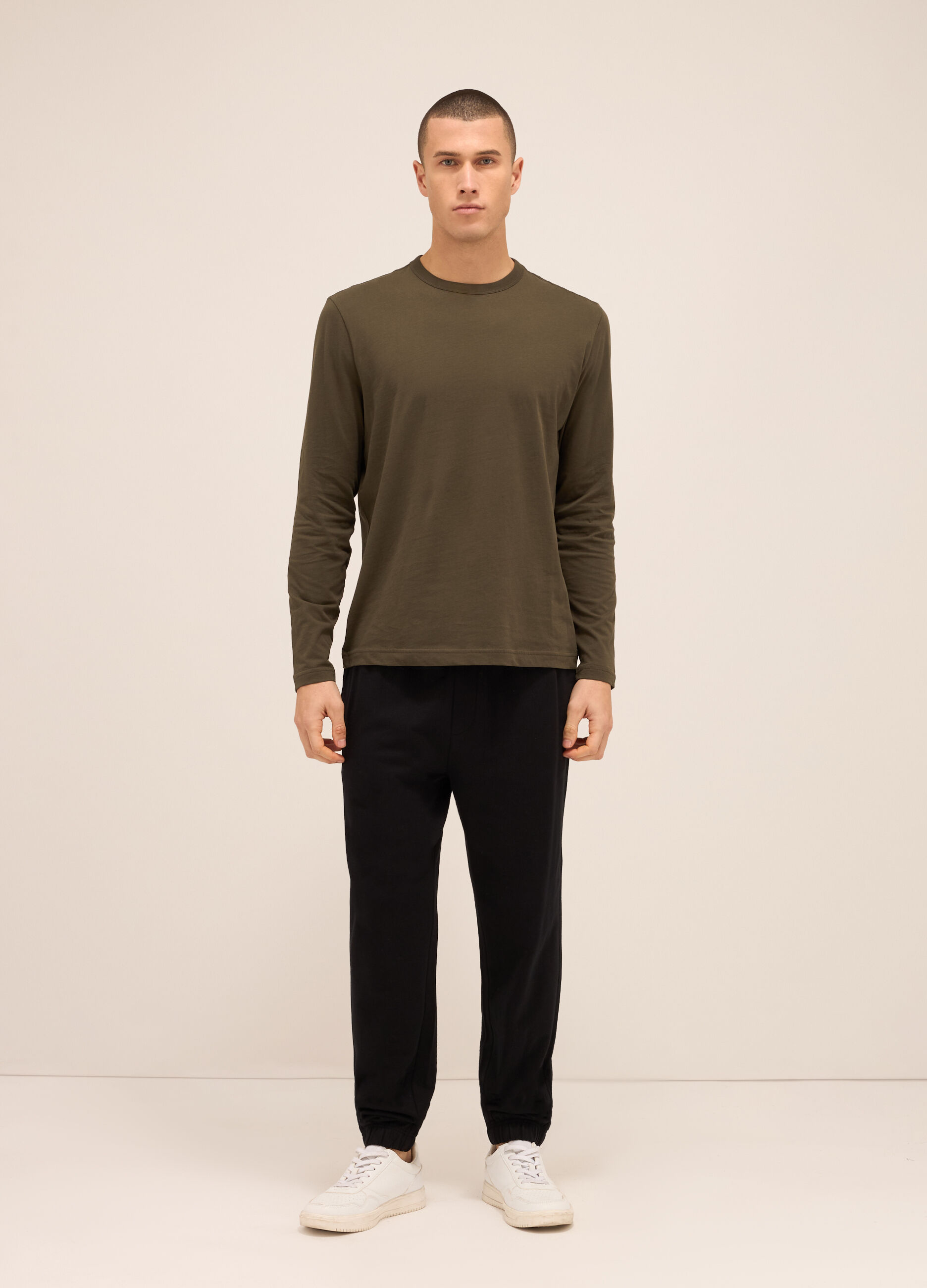 Jogger leisure in puro cotone uomo_0