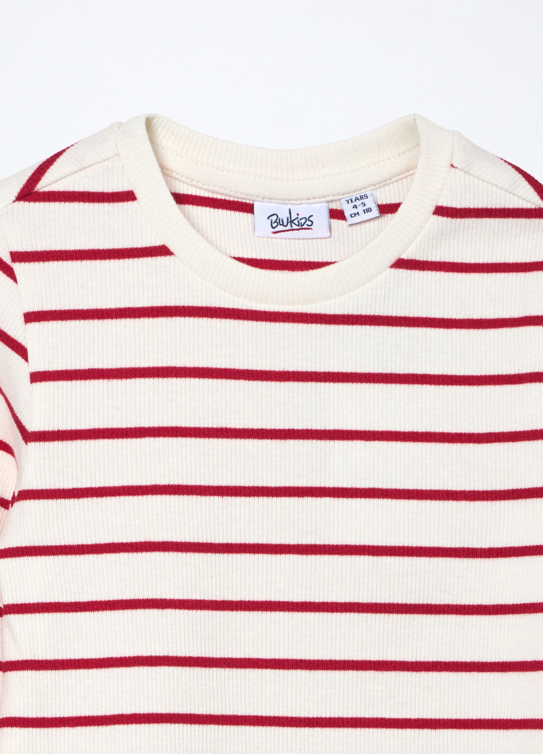 T-shirt in costina di cotone stretch bambina_2