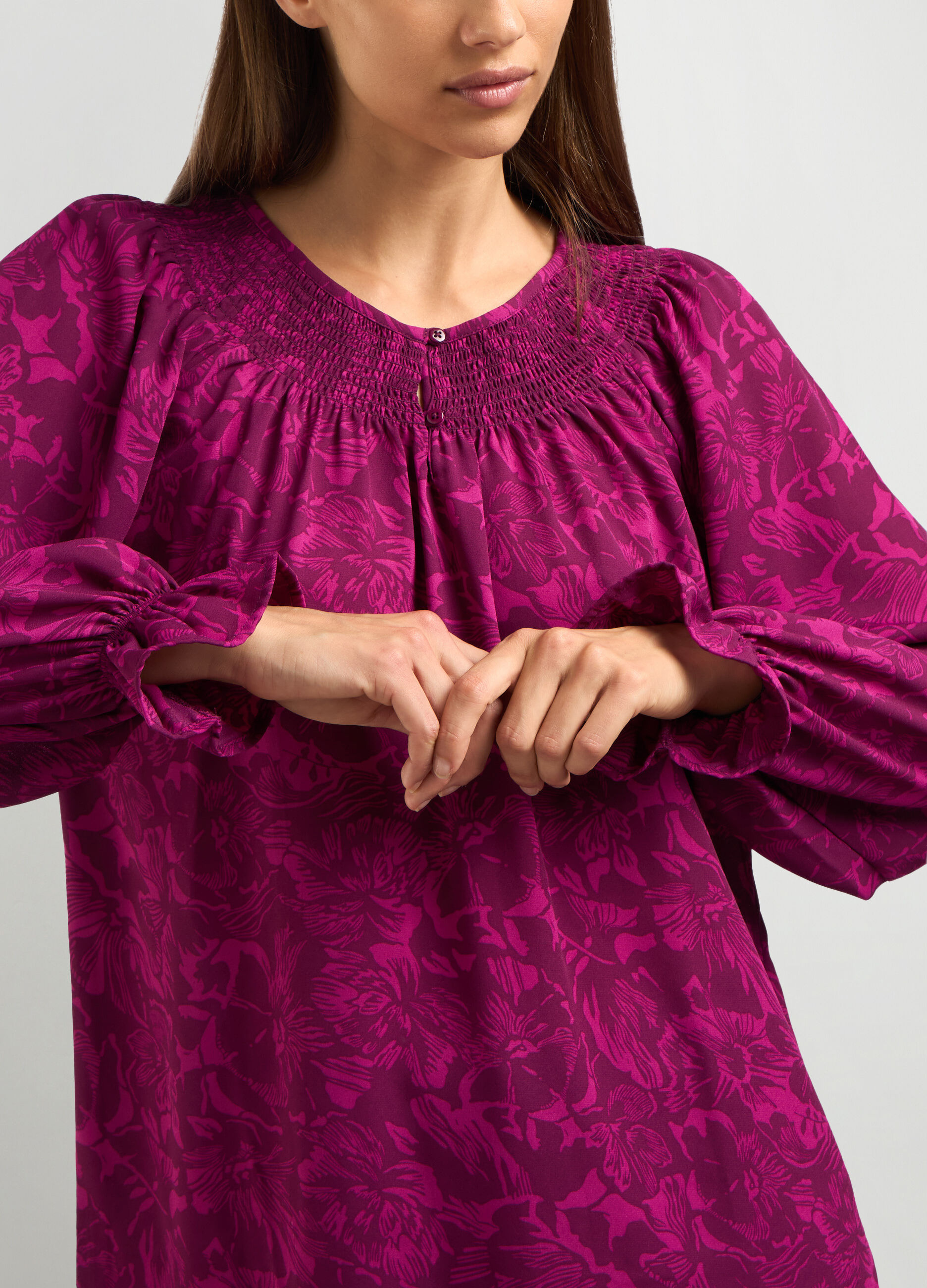 Blusa con stampa donna_2