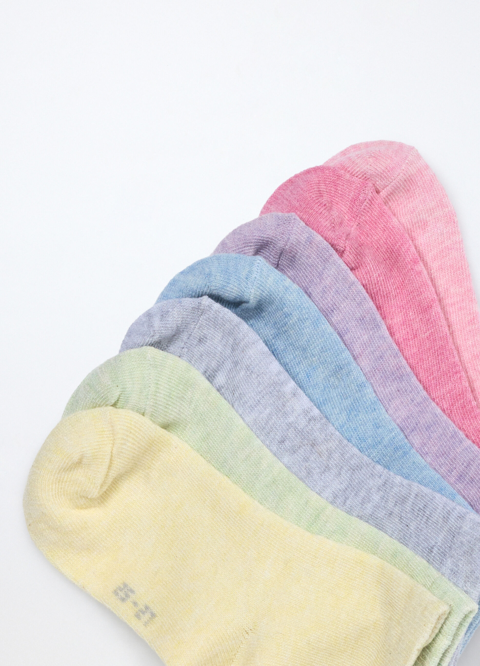 Pack 7 calze corte misto cotone bambina_2