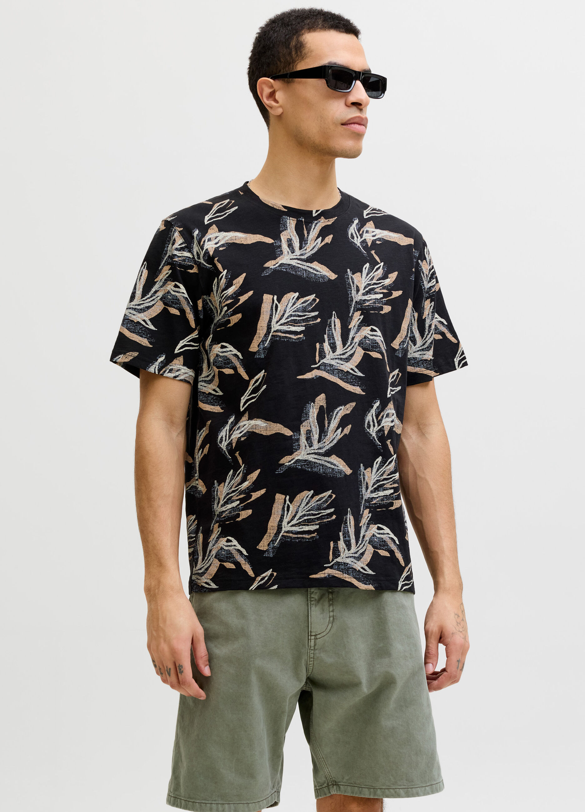 T-shirt regular fit con stampa uomo_1