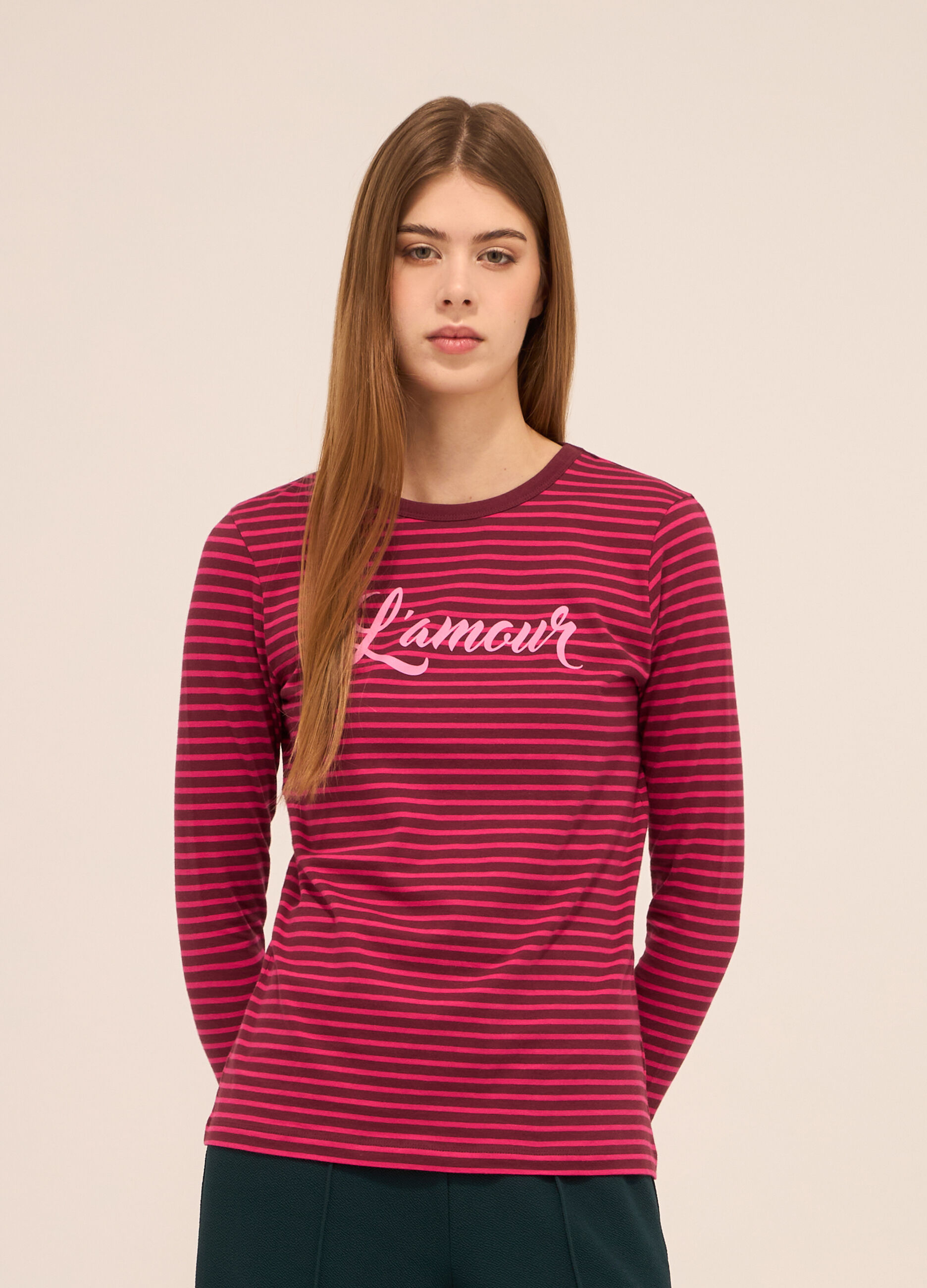 T-shirt in puro cotone donna_0