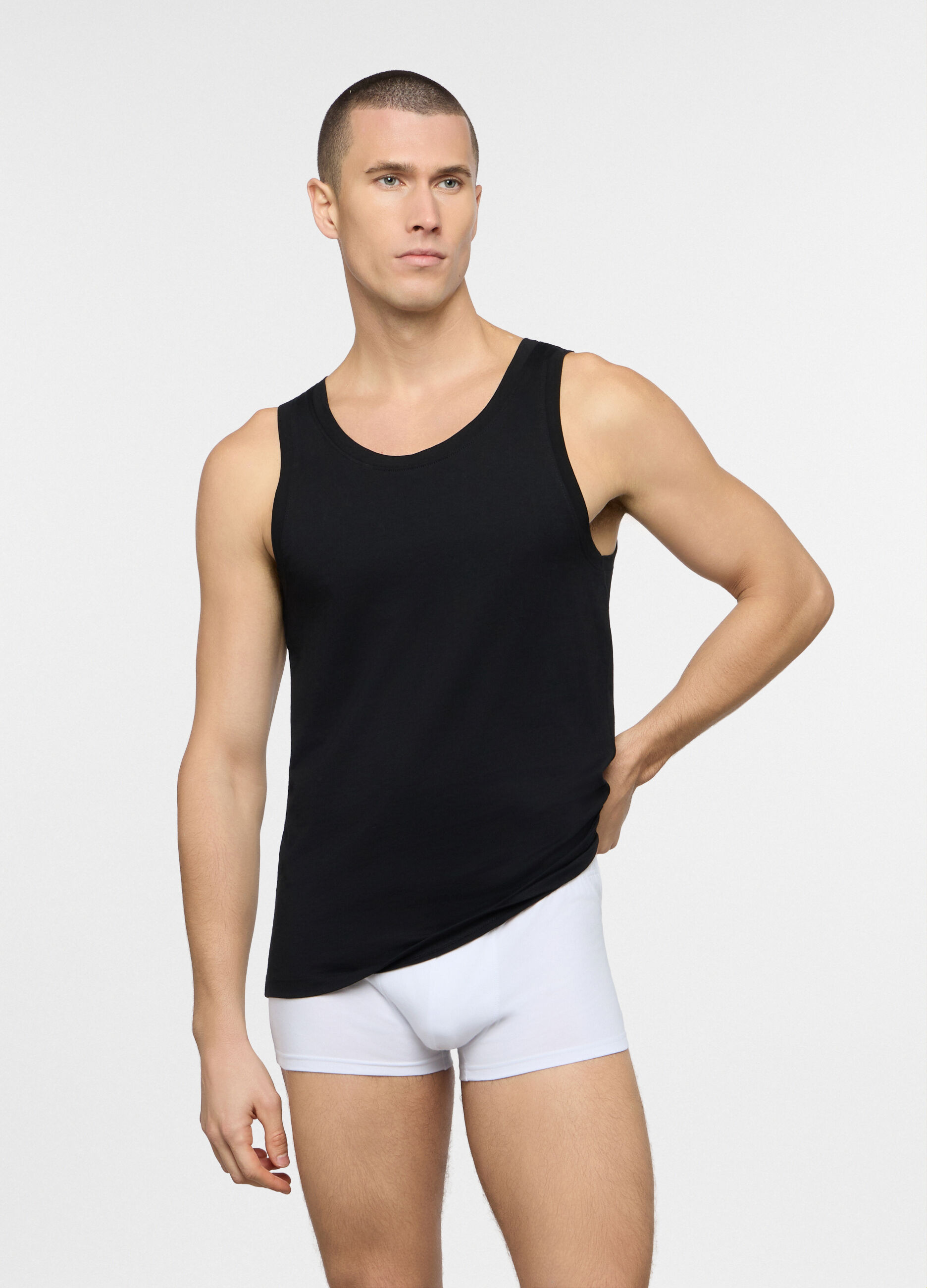 Canotta in jersey uomo_0