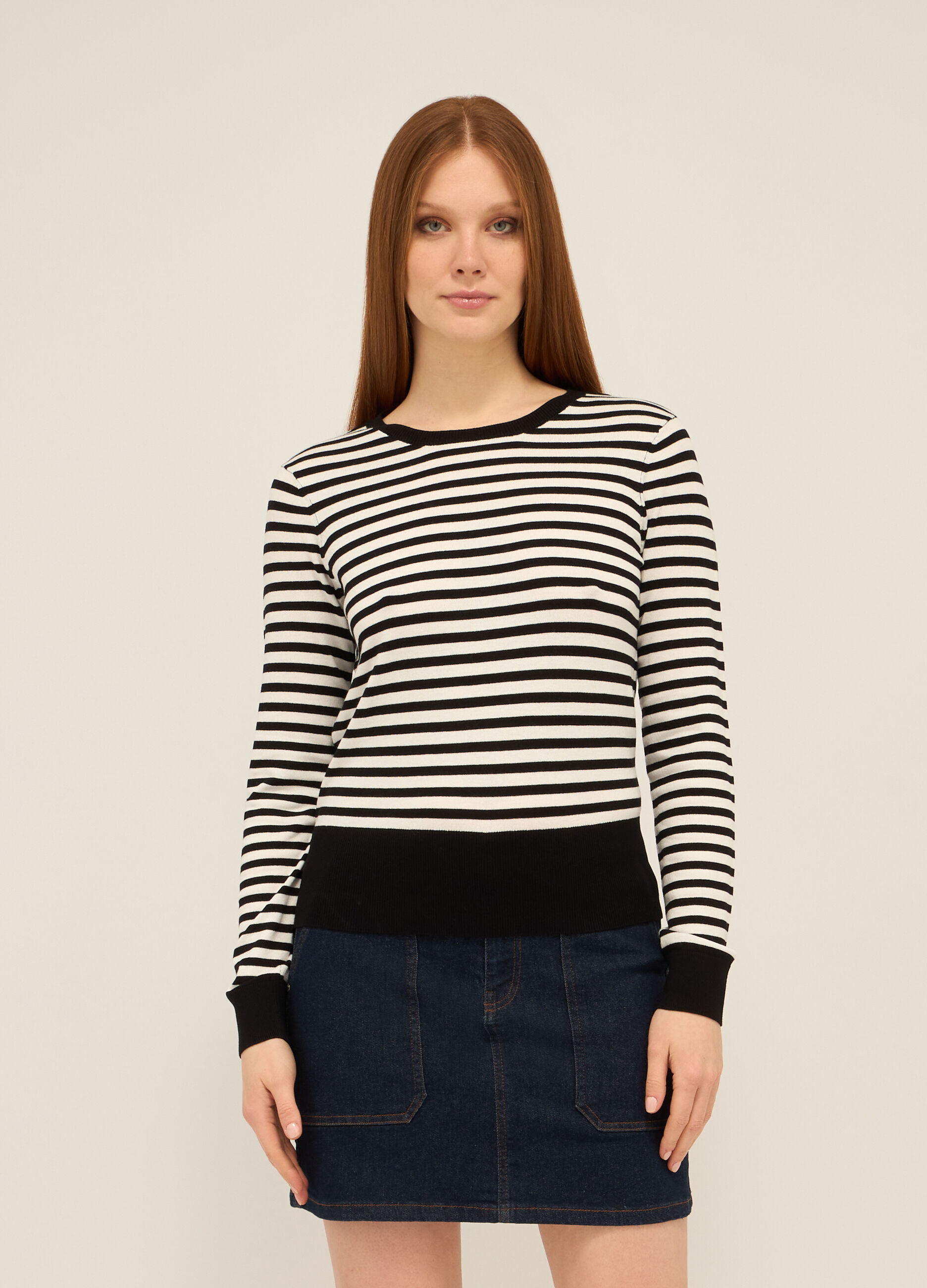 Pullover in misto viscosa donna_0