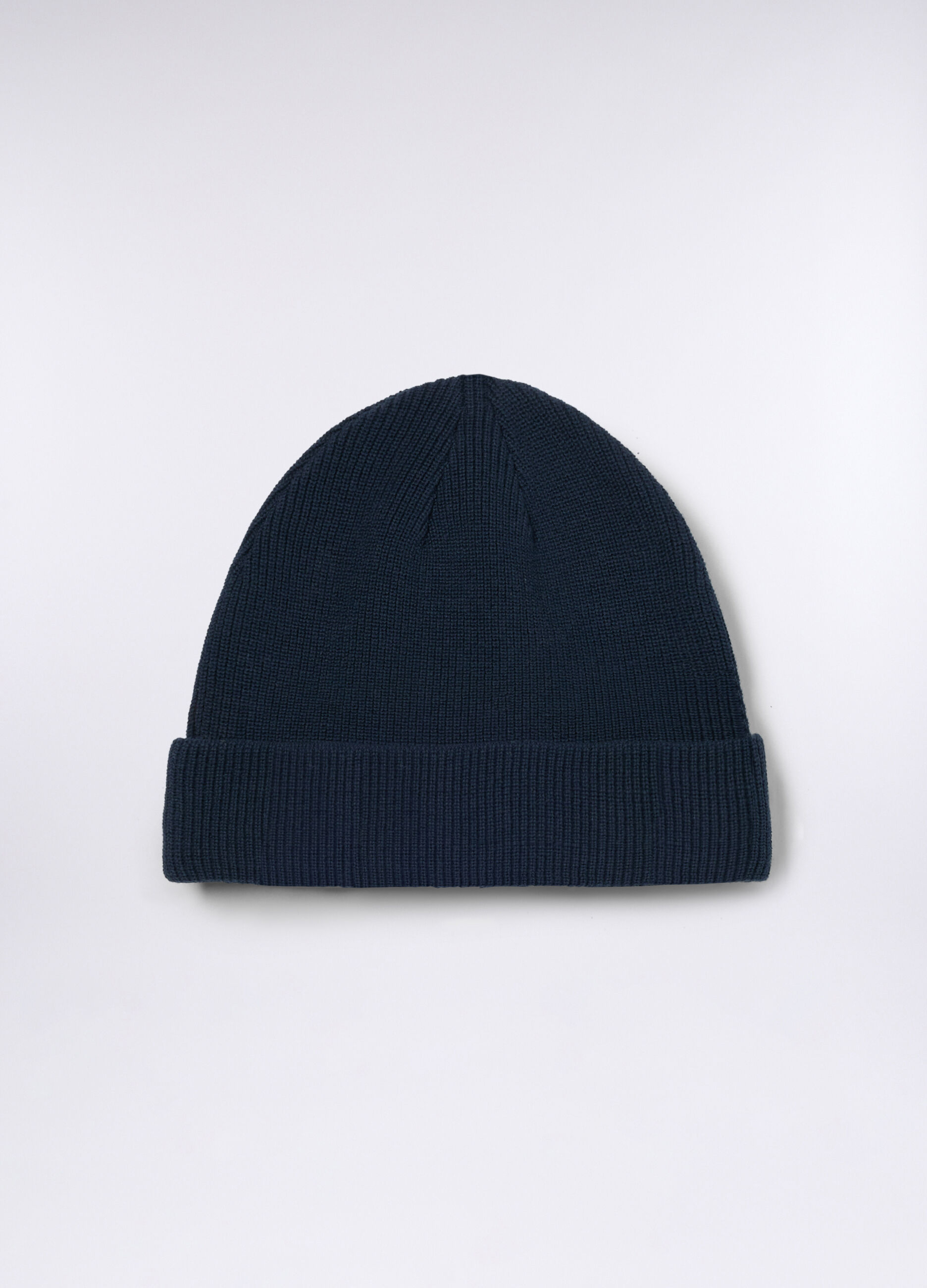 Berretto in cotone a coste uomo_0