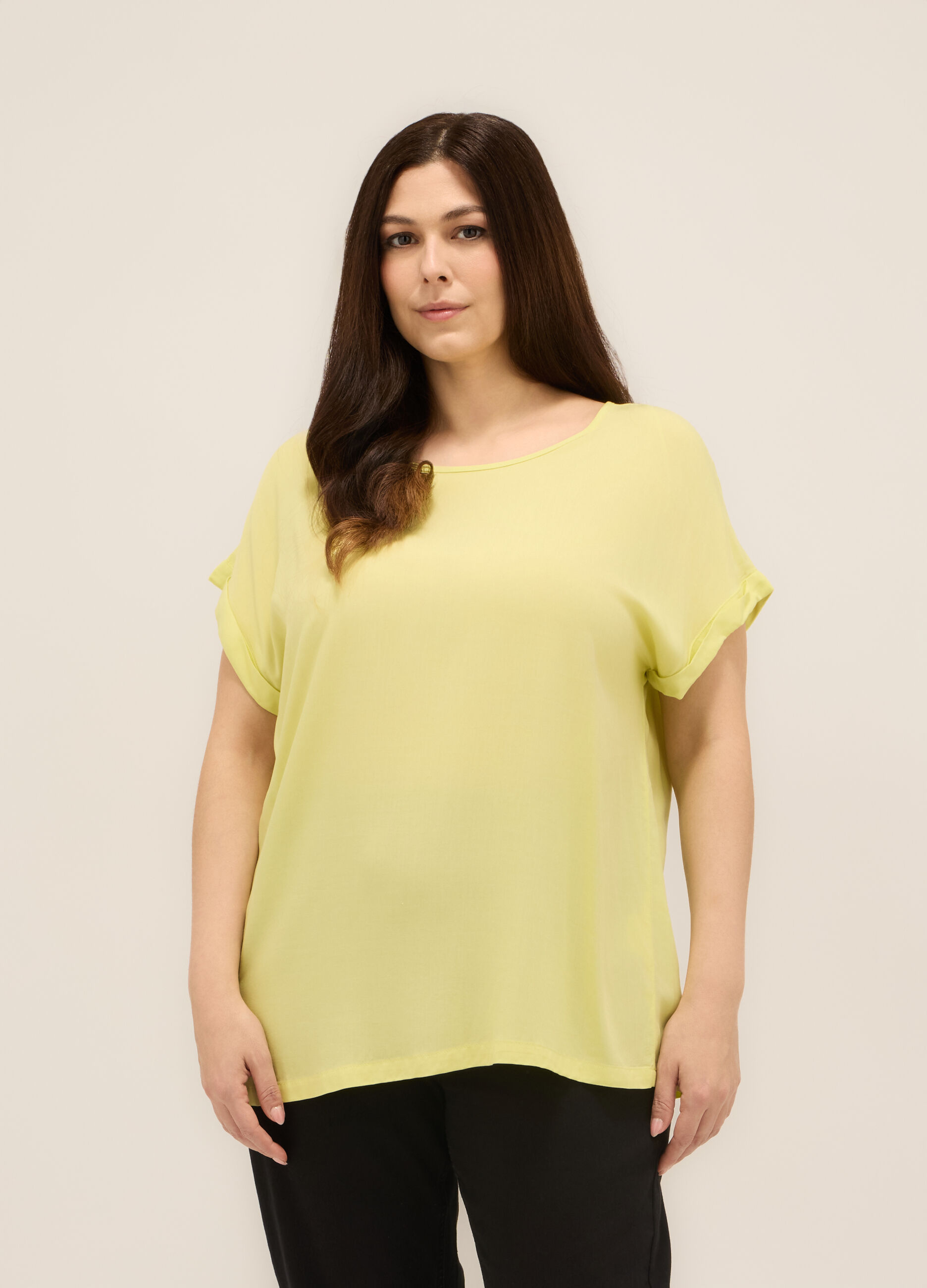T-shirt in jersey di pura viscosa donna_0