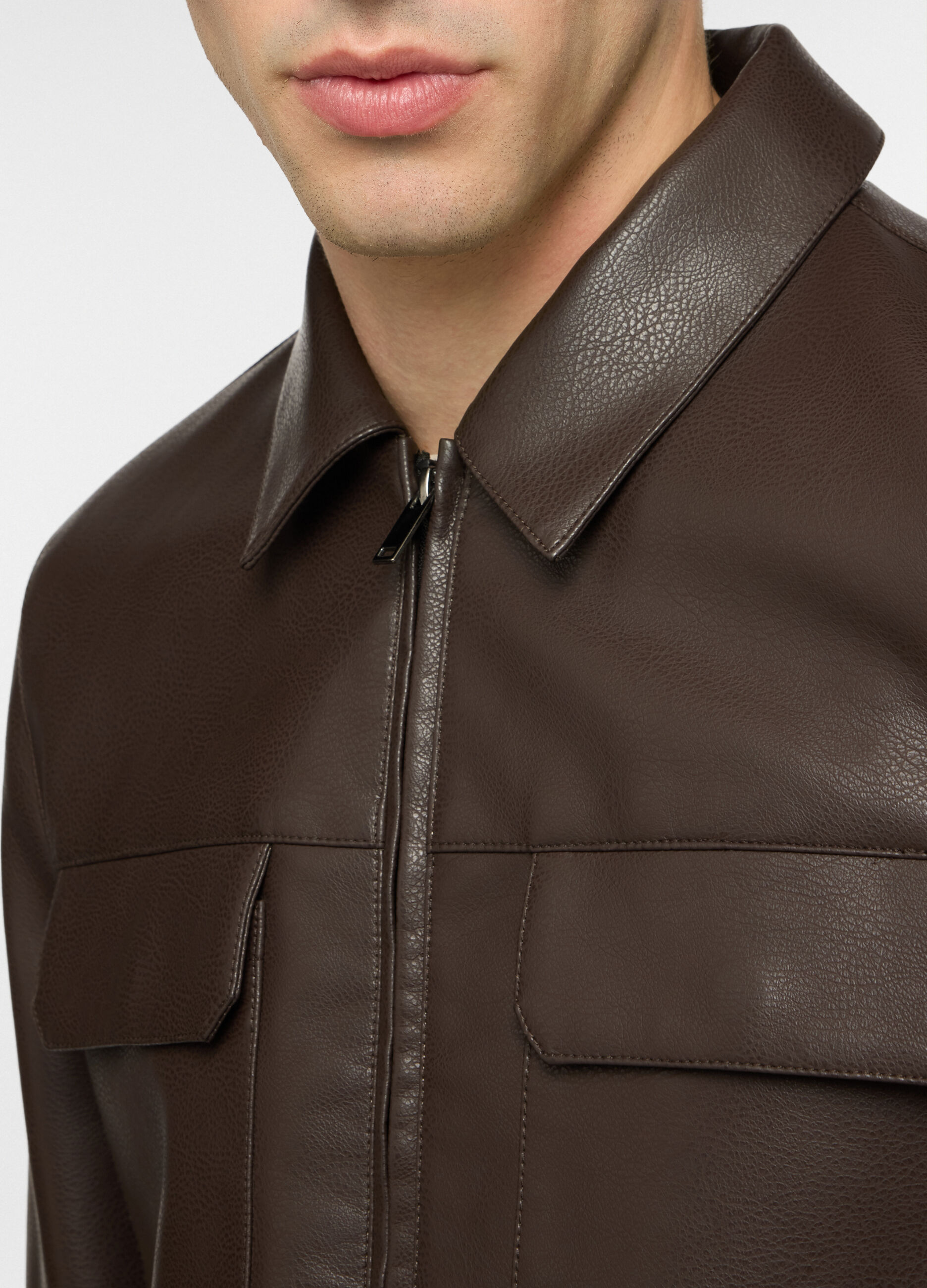 Giacca di ecopelle uomo_2