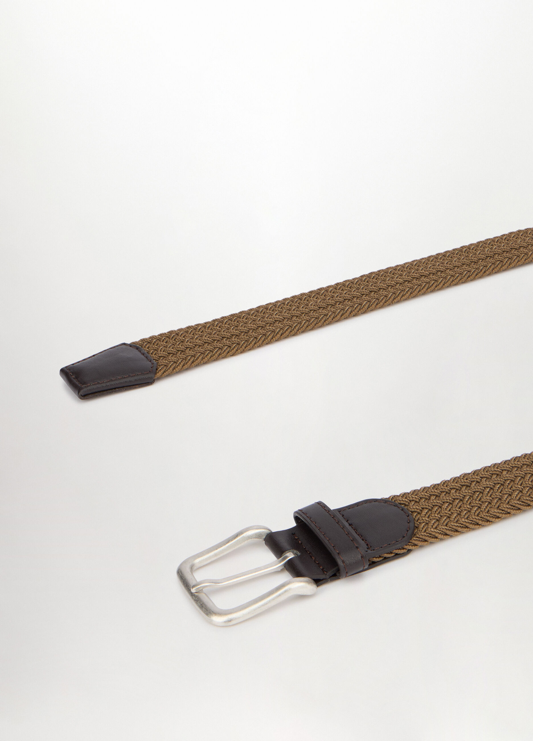 Cintura intrecciata con inserti in ECOpelle uomo_1