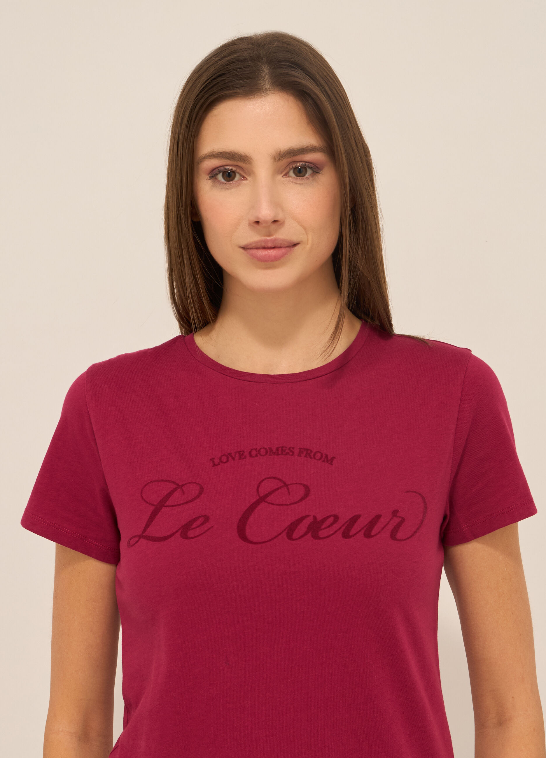 T-shirt in puro cotone donna_2