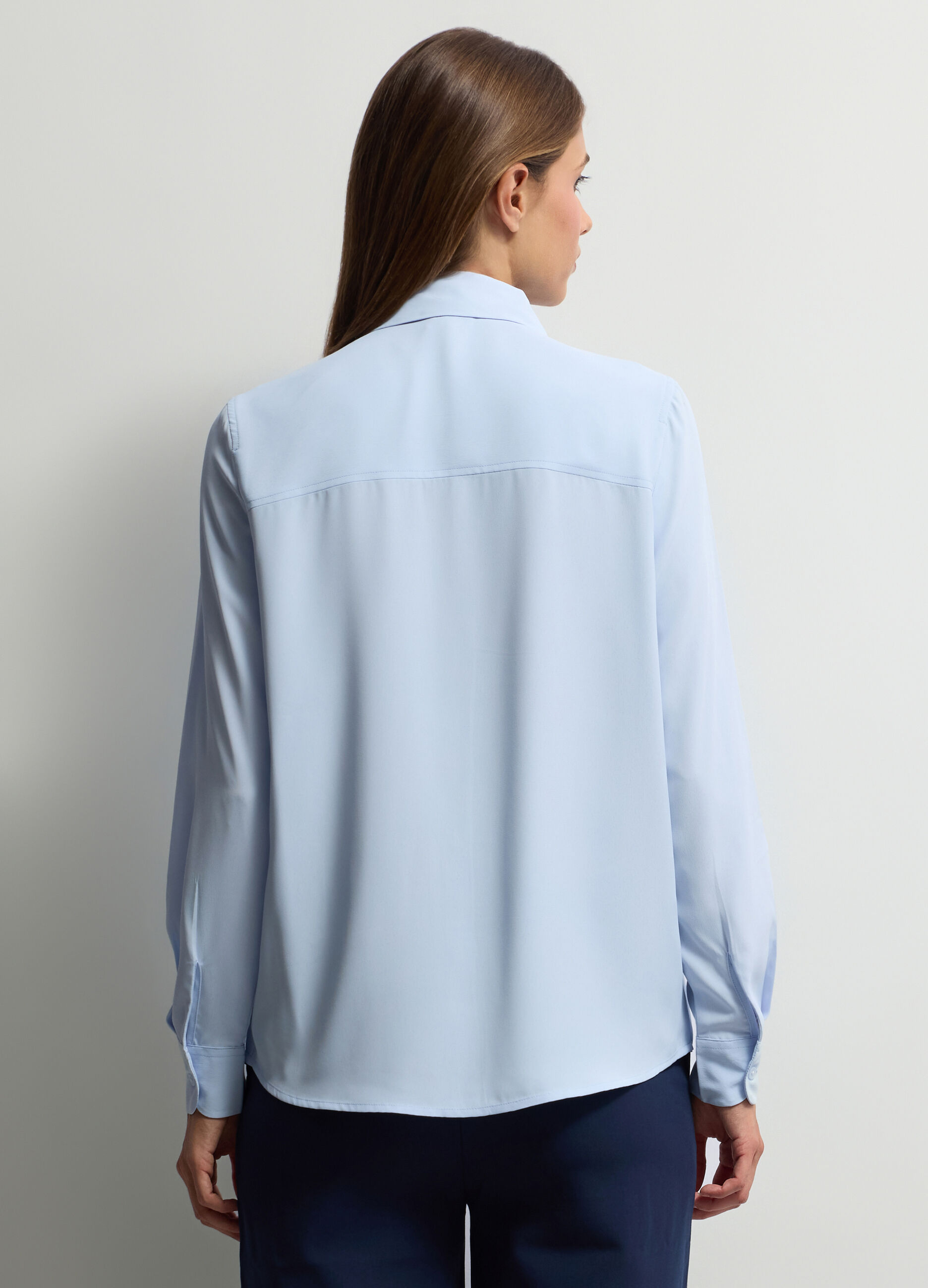 Camicia Fit Regular con colletto alla francese donna_1