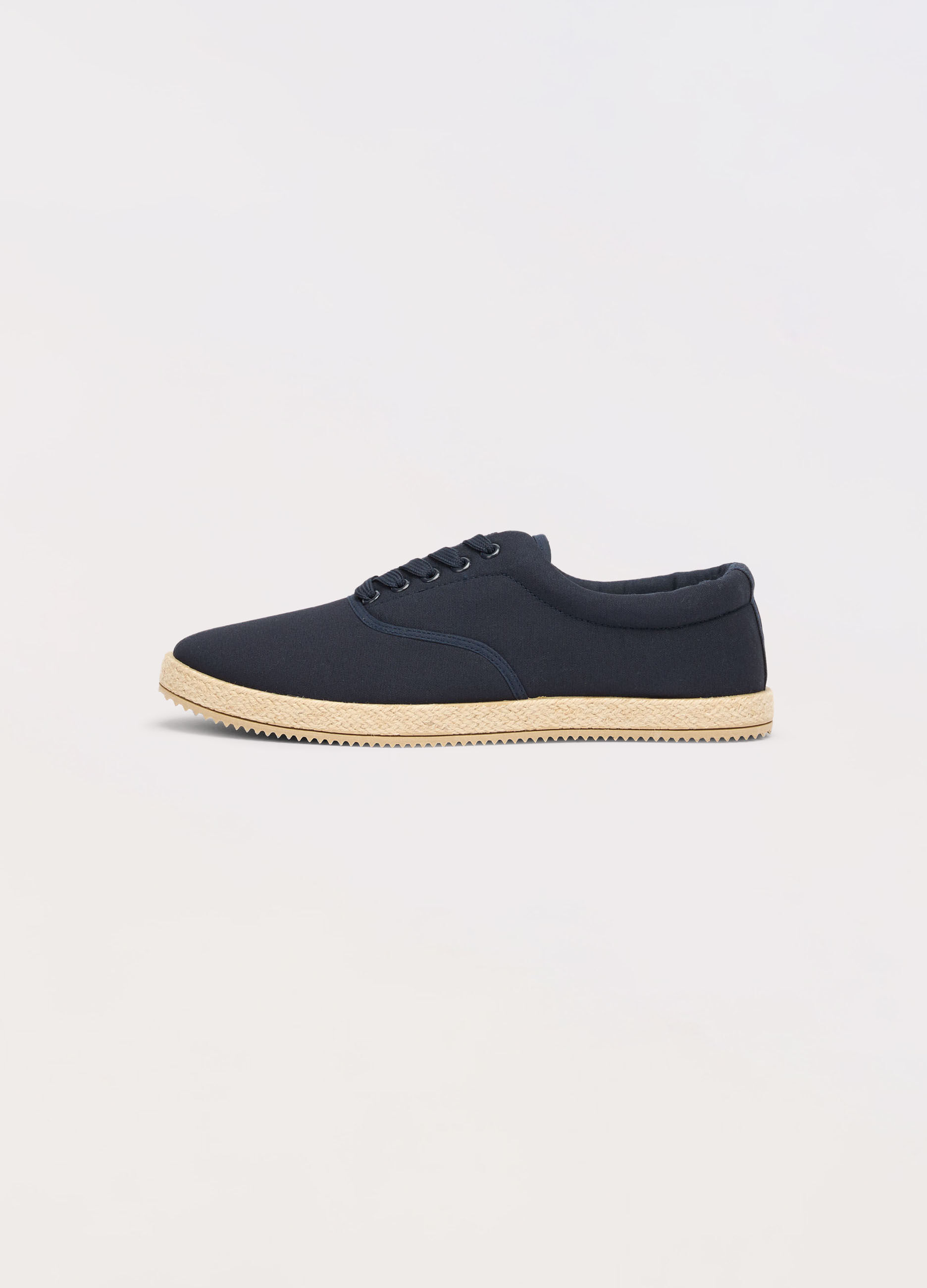 Sneaker con lacci e suola in corda uomo_0