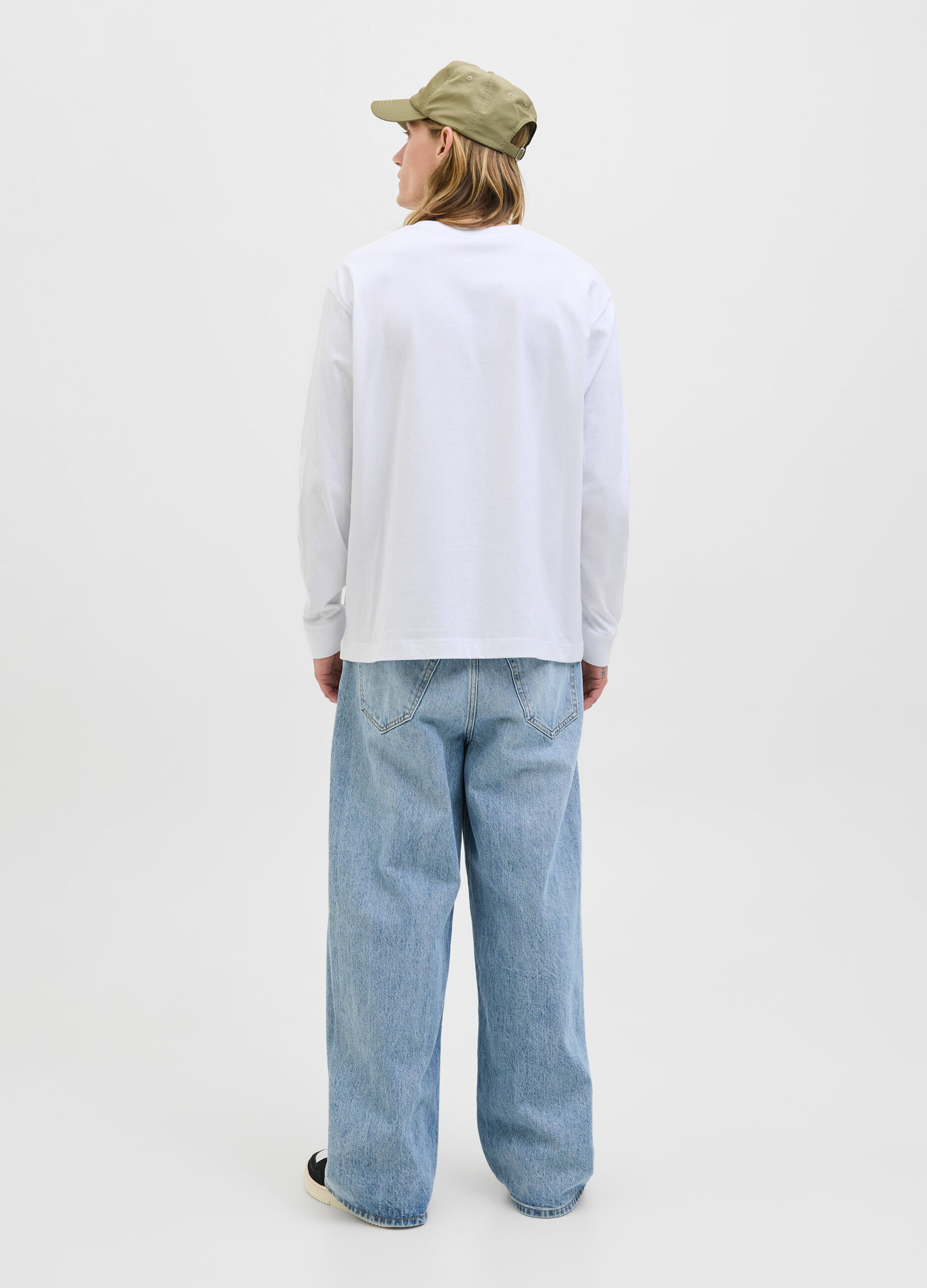 Felpa girocollo con logo uomo_1