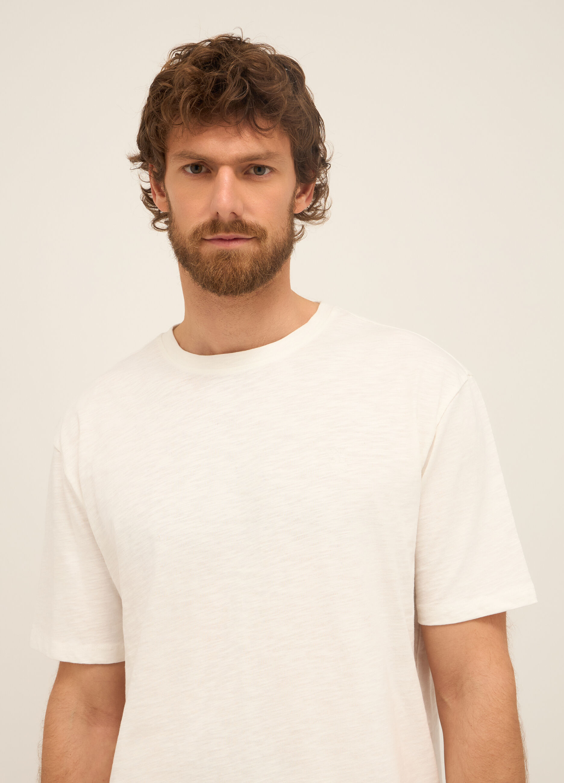 T-shirt in puro cotone con logo uomo_2