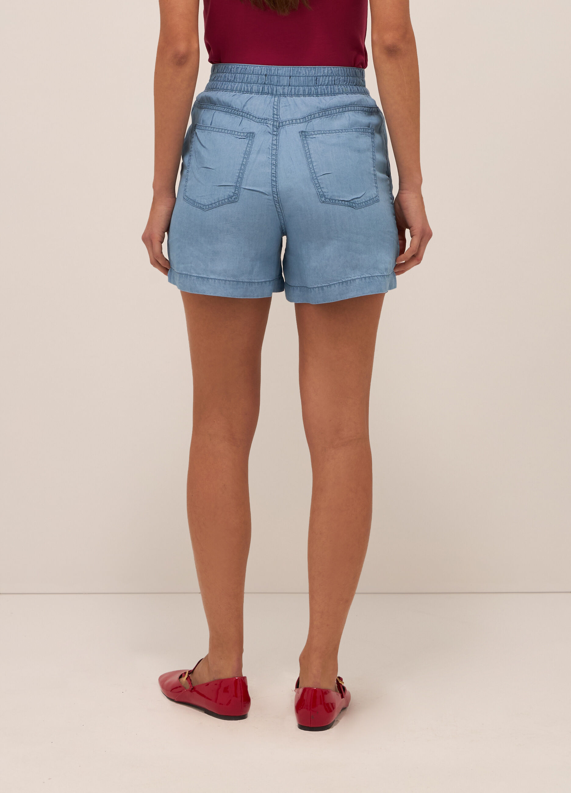 Shorts in pura lyocell donna_1