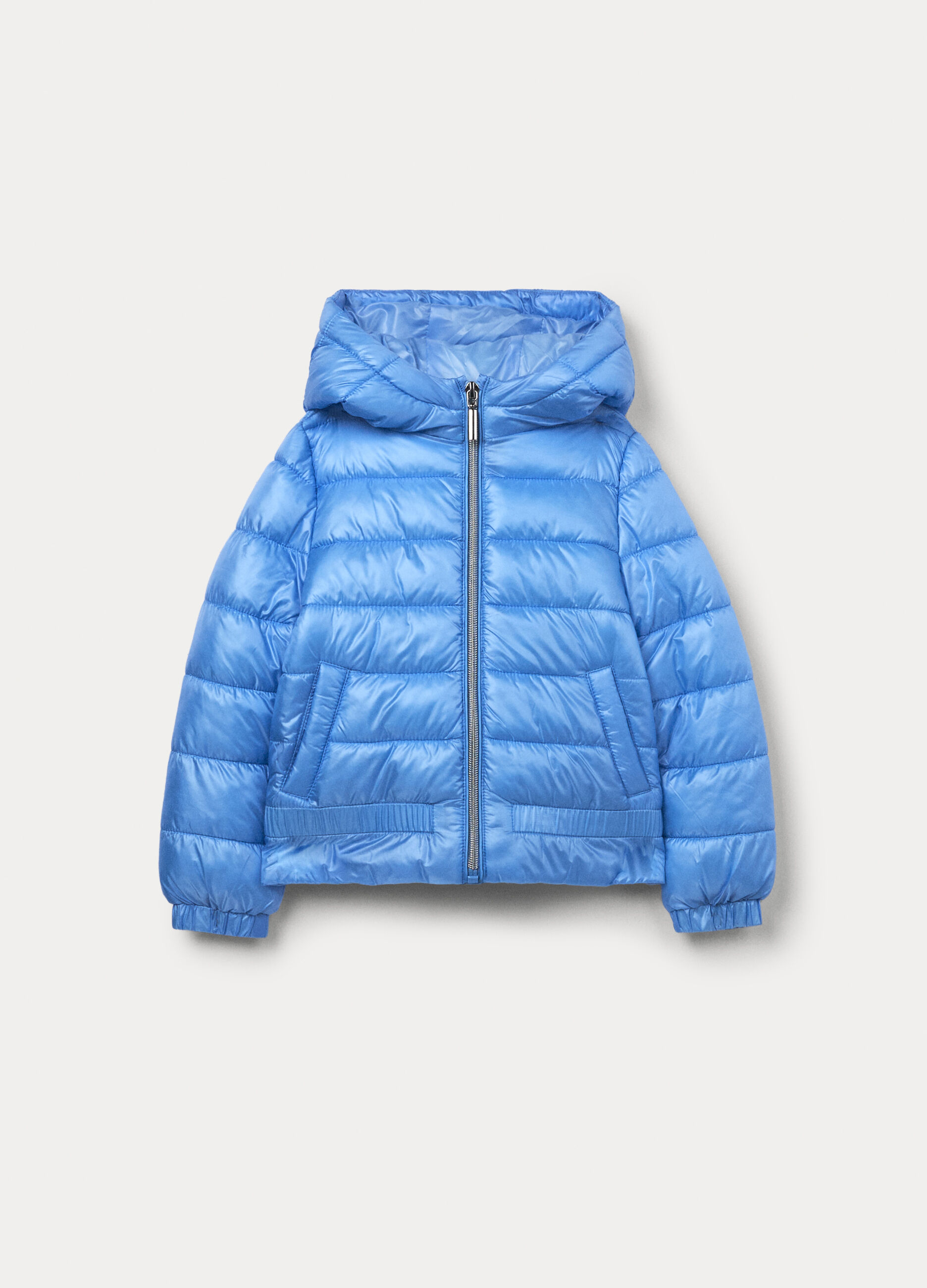 Giubbino imbottito con cappuccio bambina_0