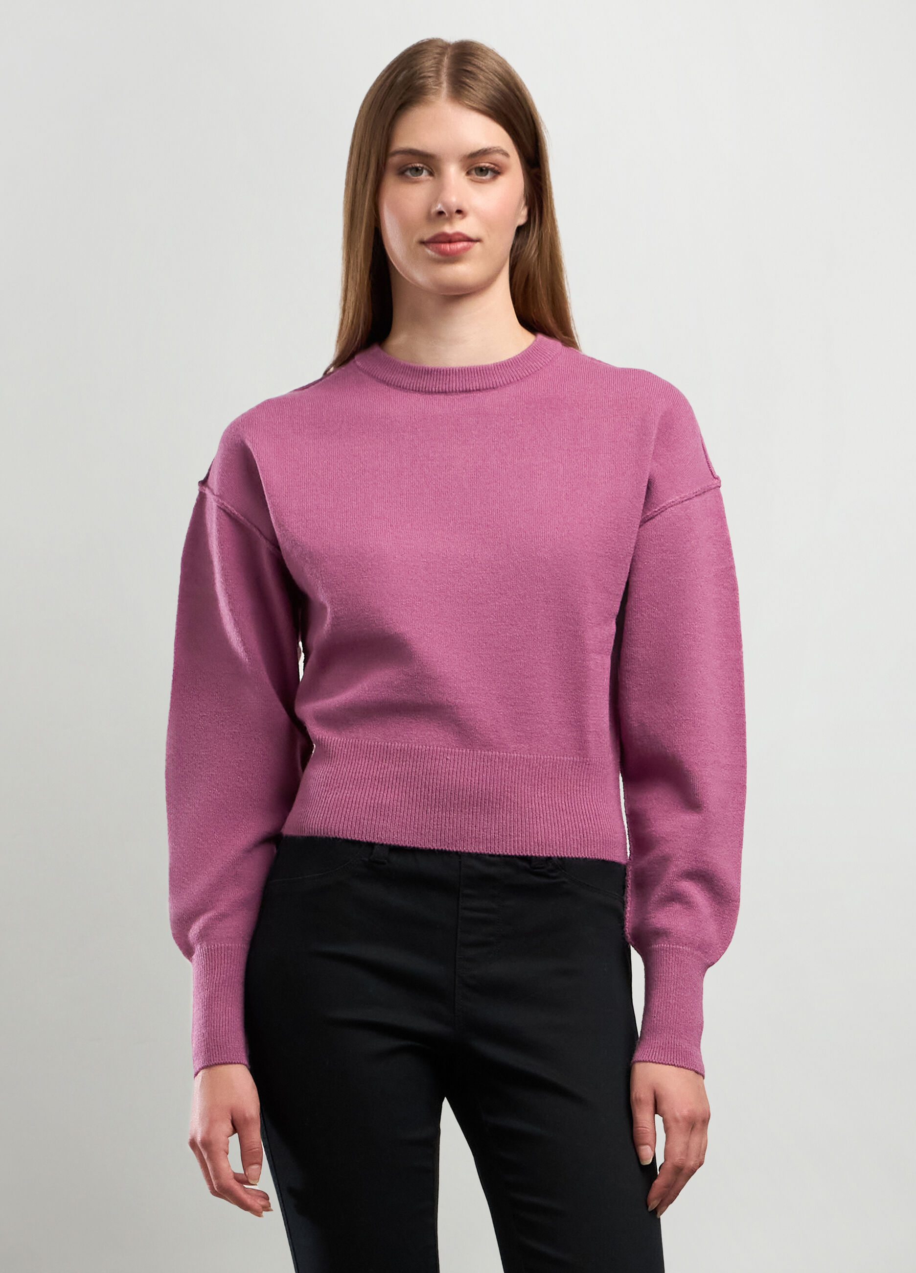 Tricot con maniche a palloncino donna_0