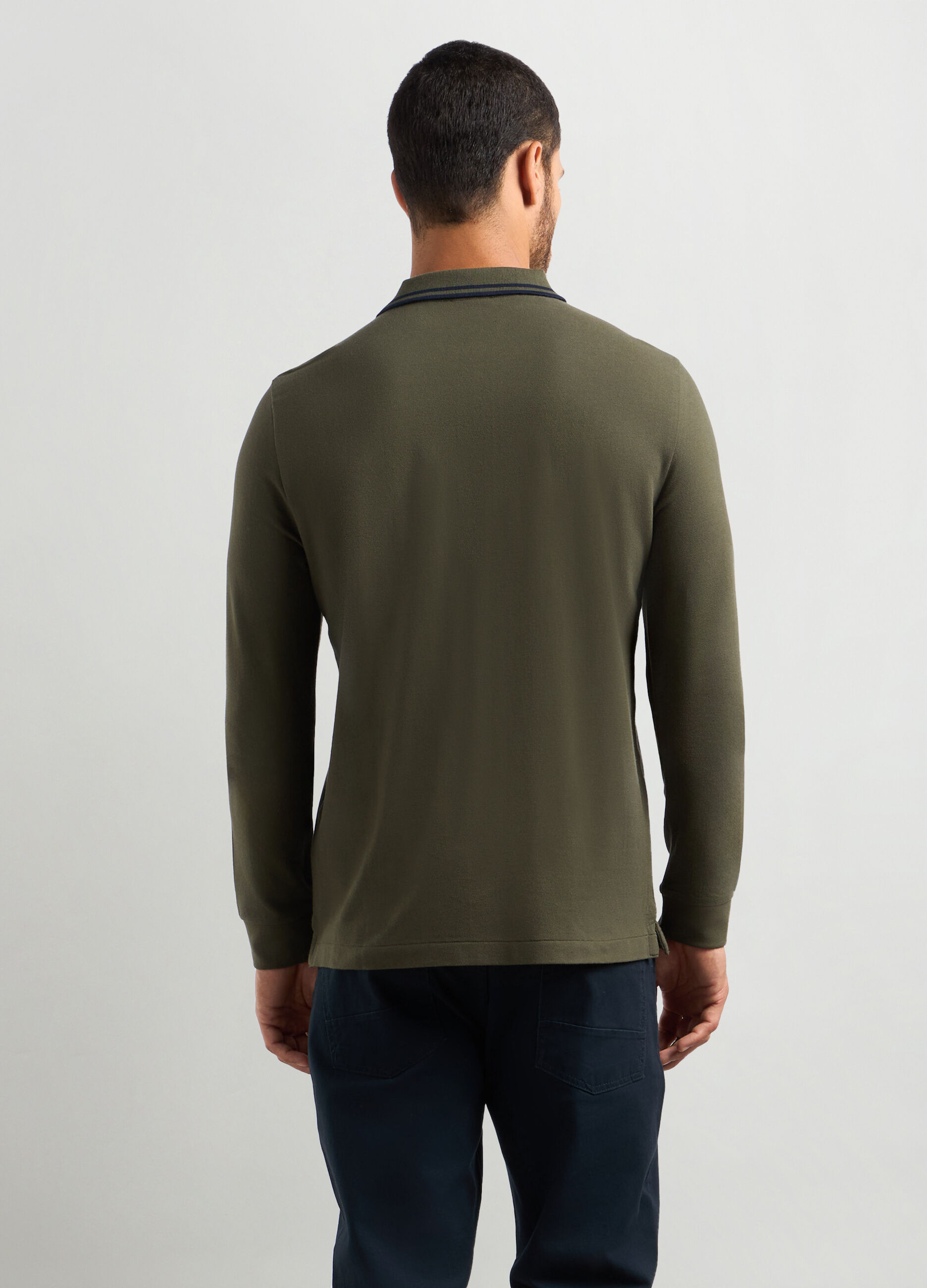 Polo in piquet di cotone uomo_1
