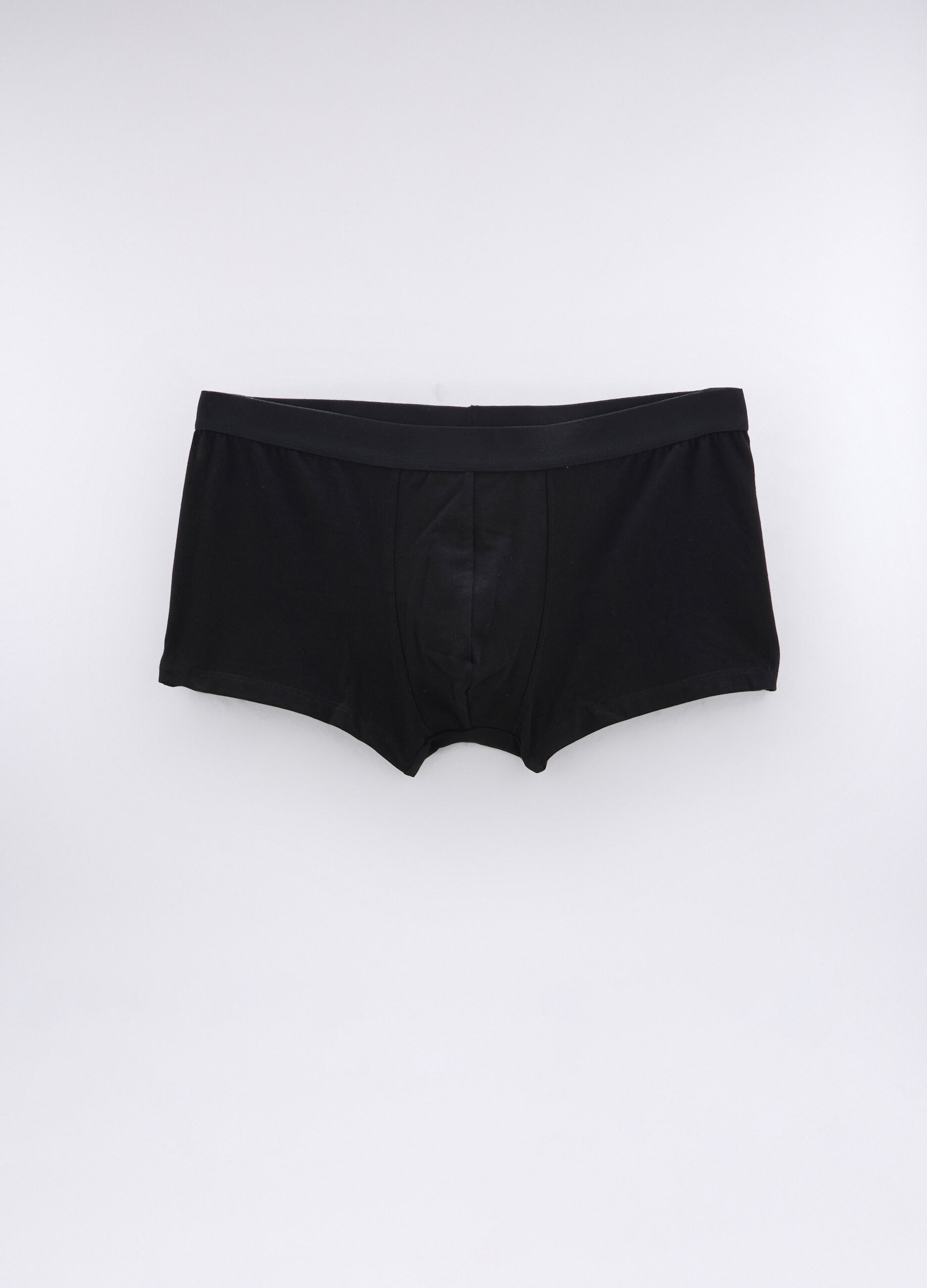 3 pack boxer tinta unita in cotone stretch uomo_0