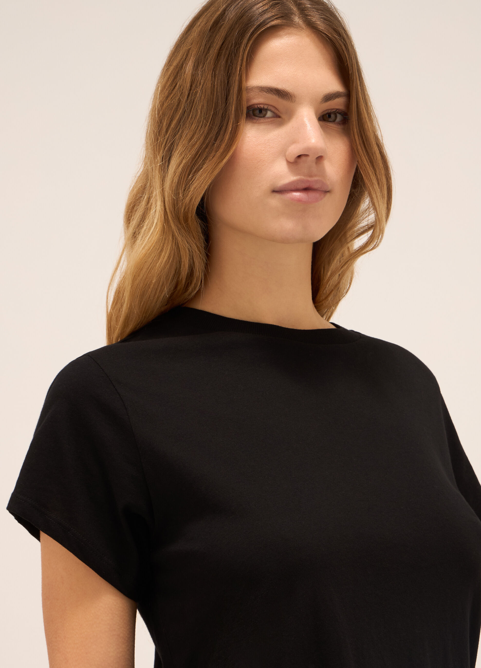 T-shirt in jersey di puro cotone donna_2