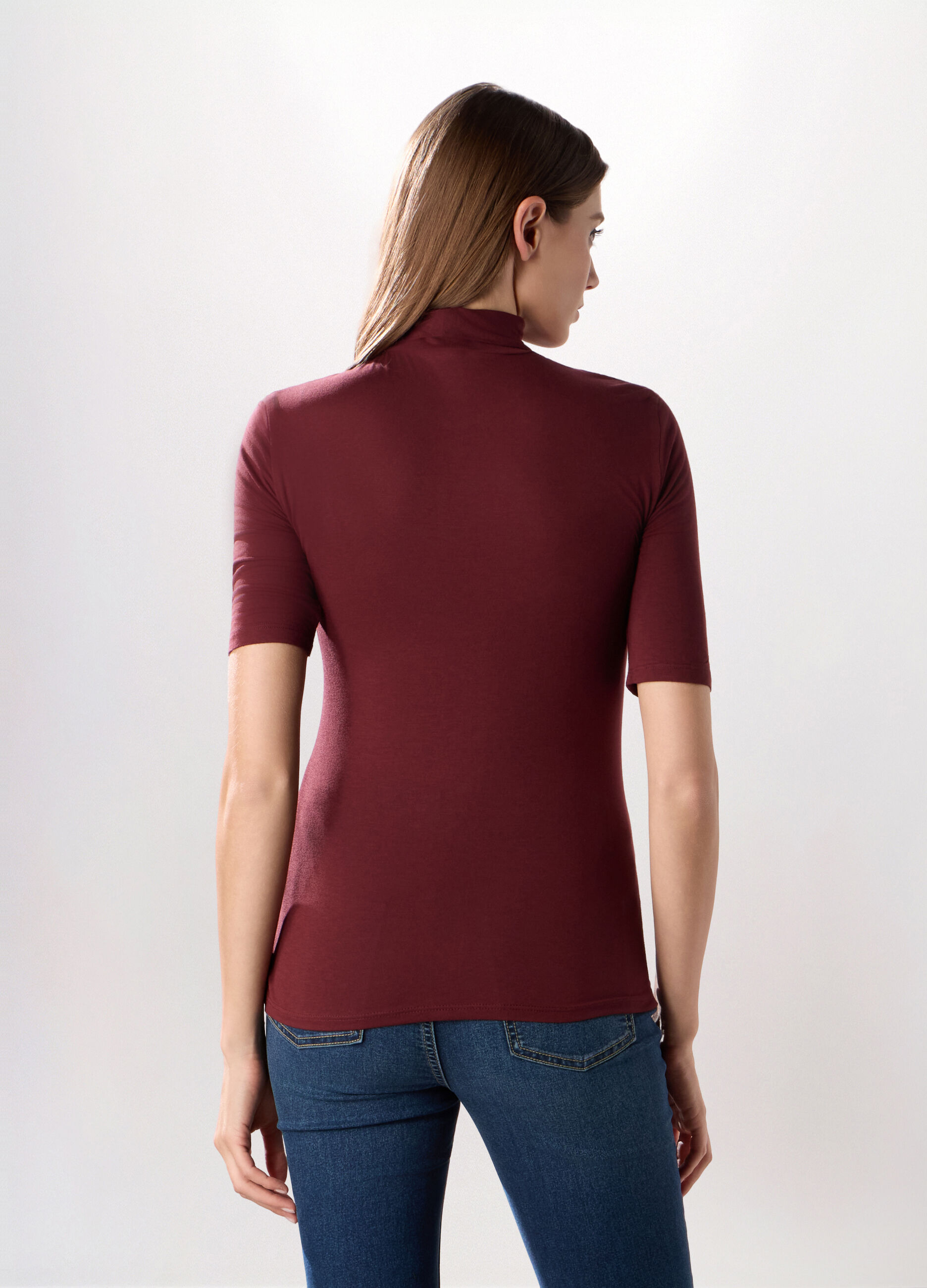 Lupetto in viscosa stretch donna_1