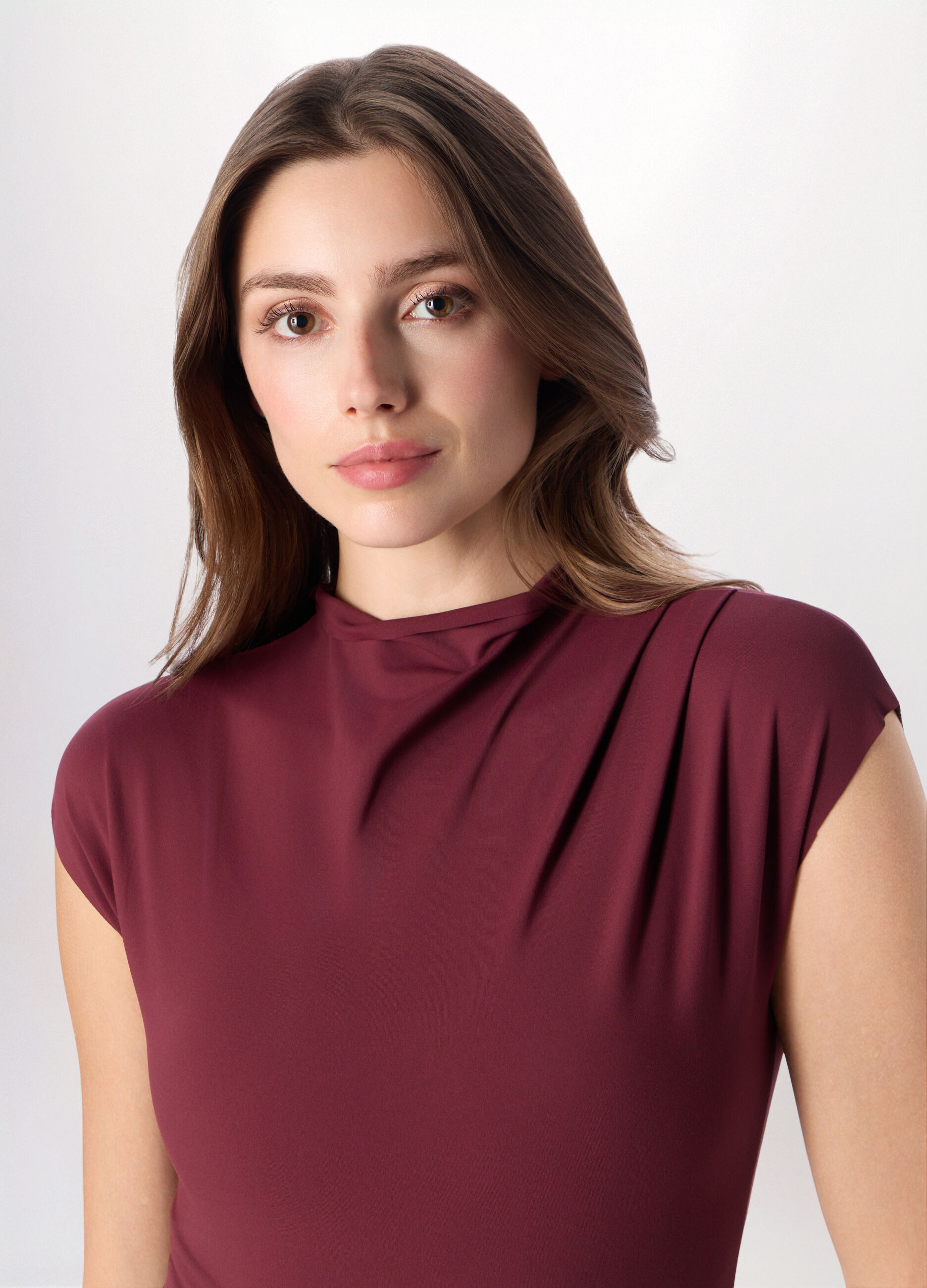 T-shirt in jersey stretch donna_2