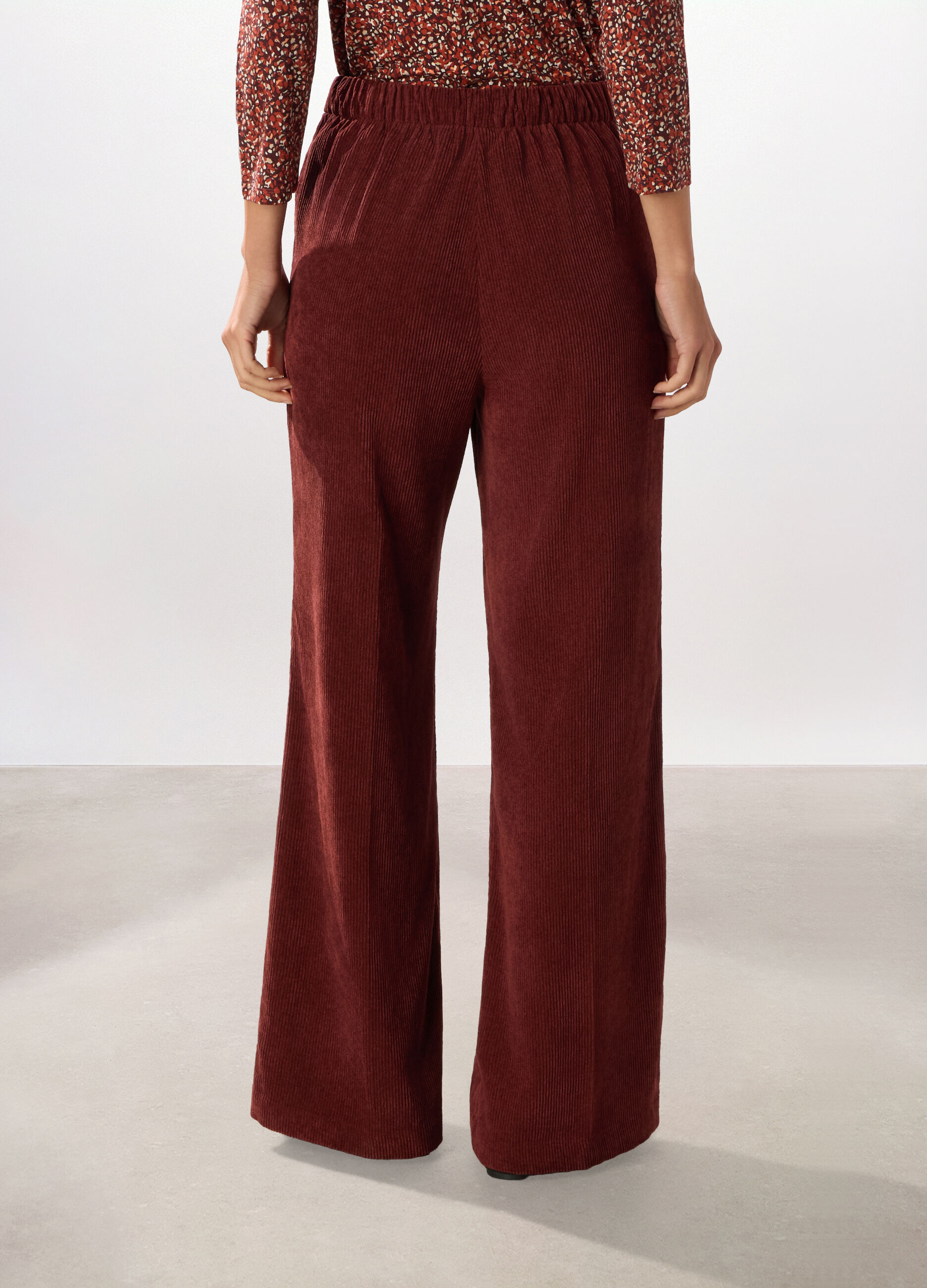 Pantaloni in velluto a coste donna_1