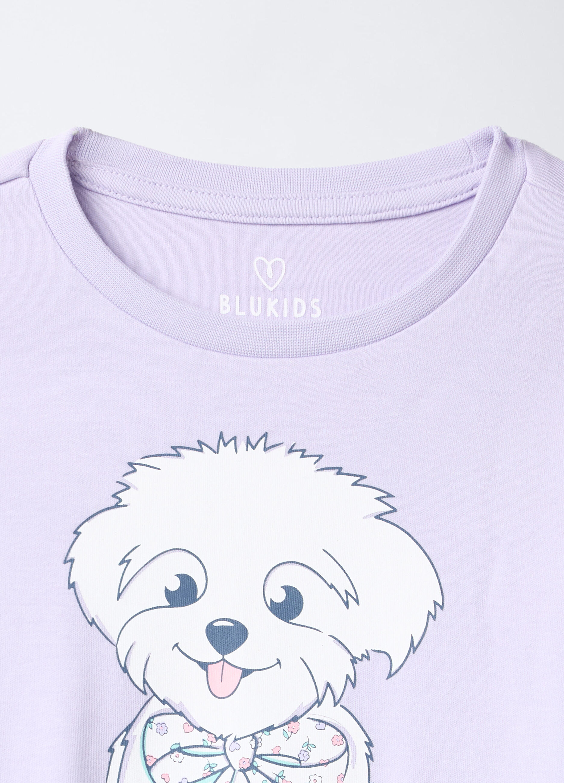 Set pigiama lungo in interlock di puro cotone bambina_2