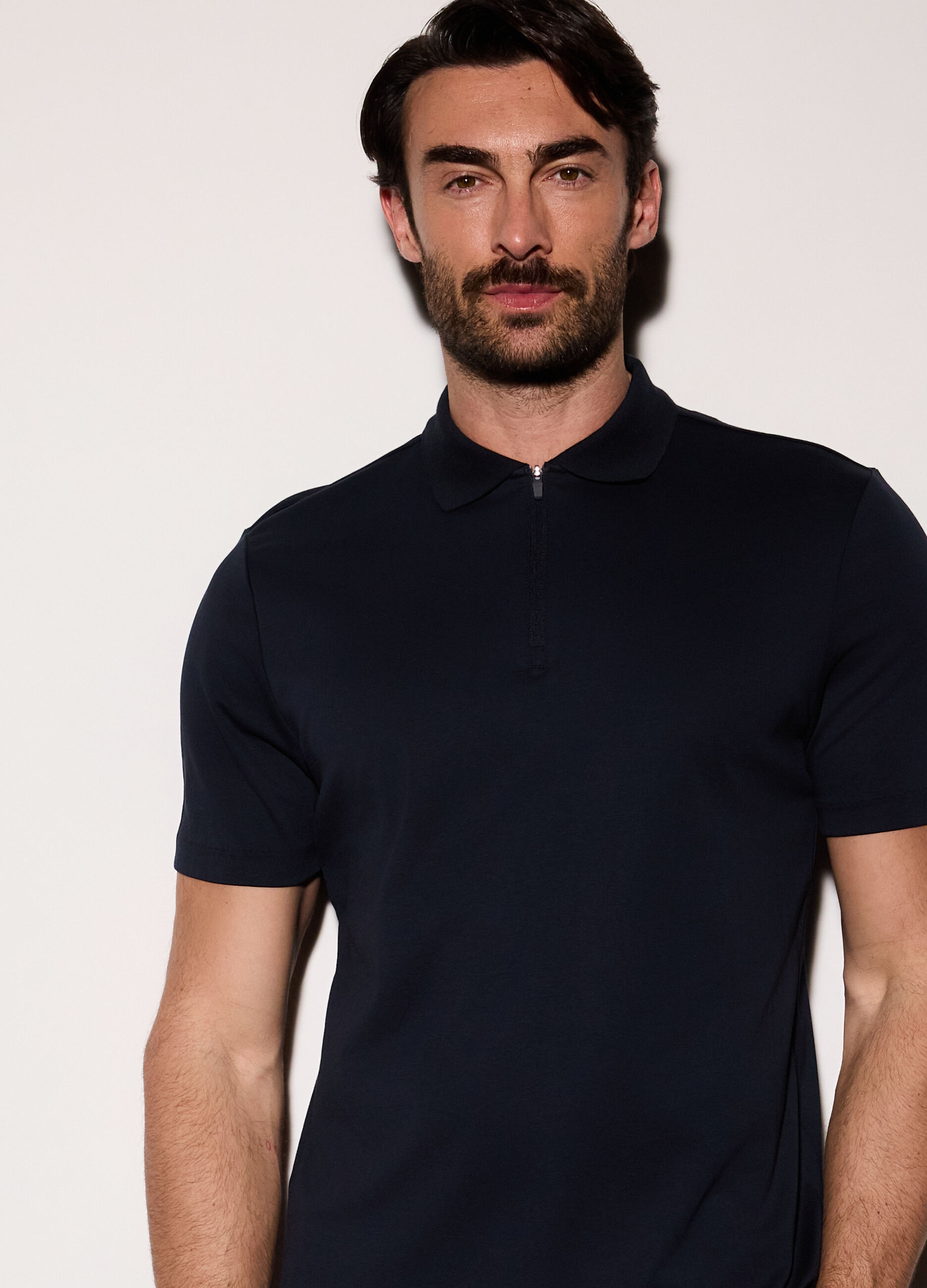 Polo a maniche corte in jersey di cotone uomo_2