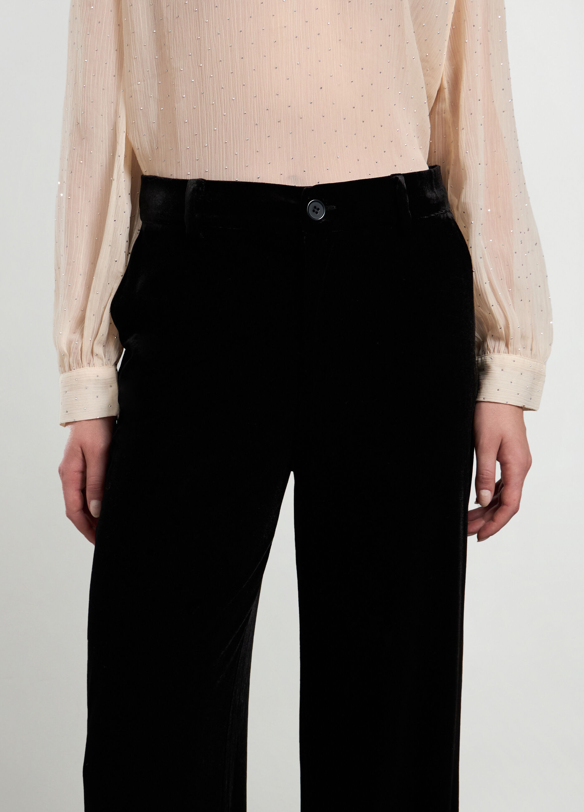 Pantaloni in velluto donna