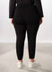 Pantaloni in tessuto stretch donna curvy_1