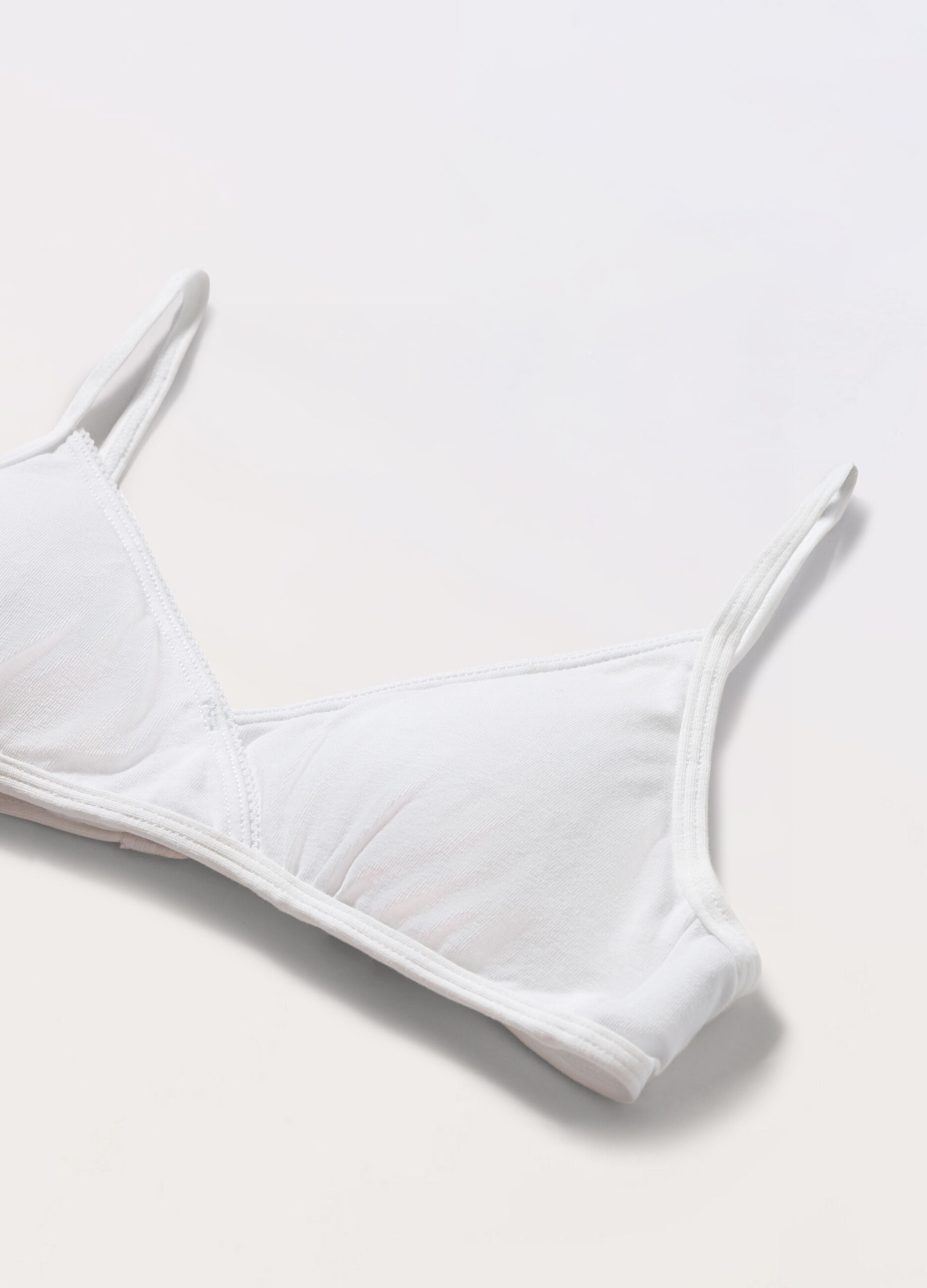 Reggiseno a triangolo in cotone stretch ragazza_1