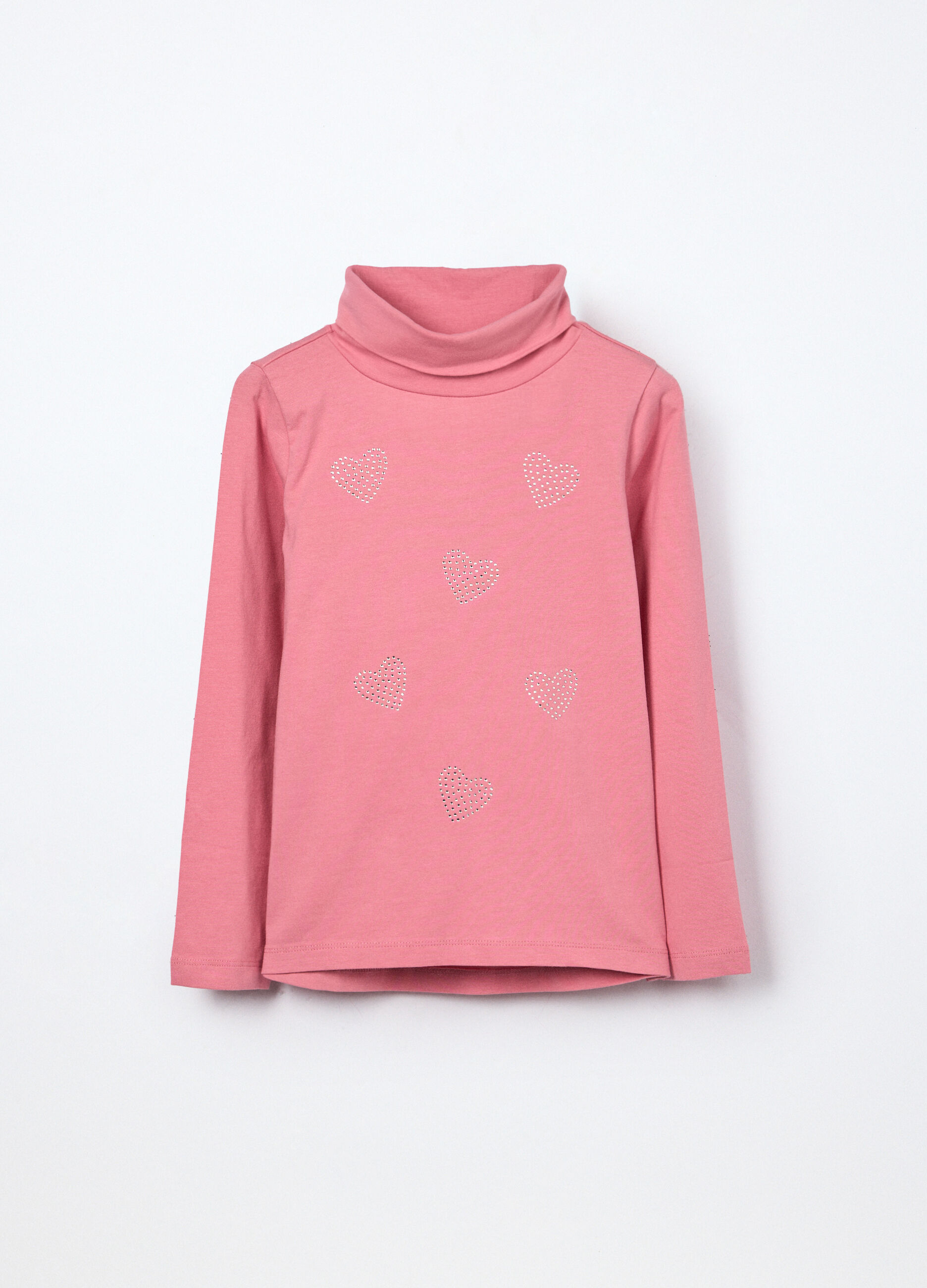 Lupetto in jersey di cotone stretch bambina_0