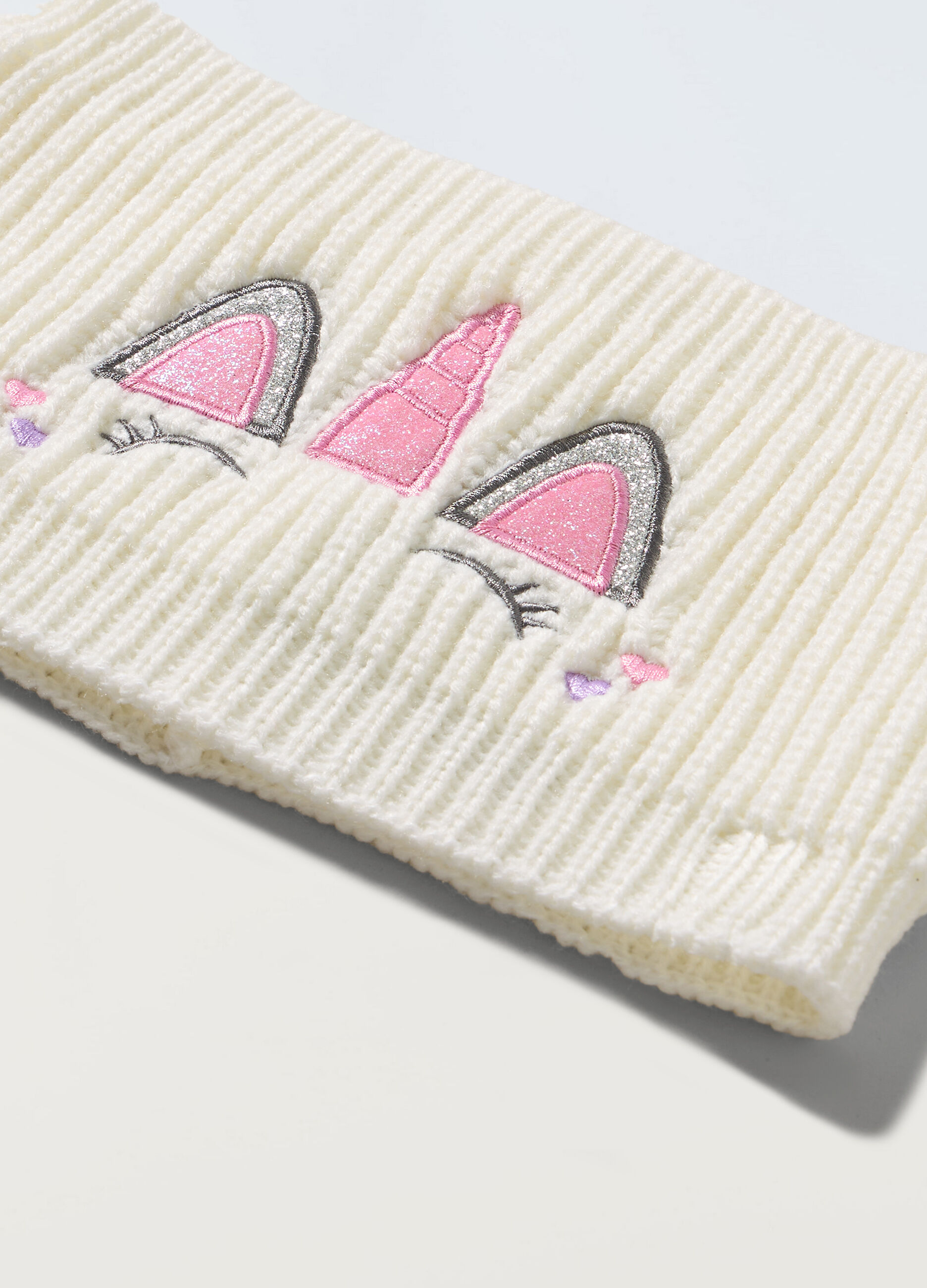 Scaldacollo tricot con applicazioni neonata_1