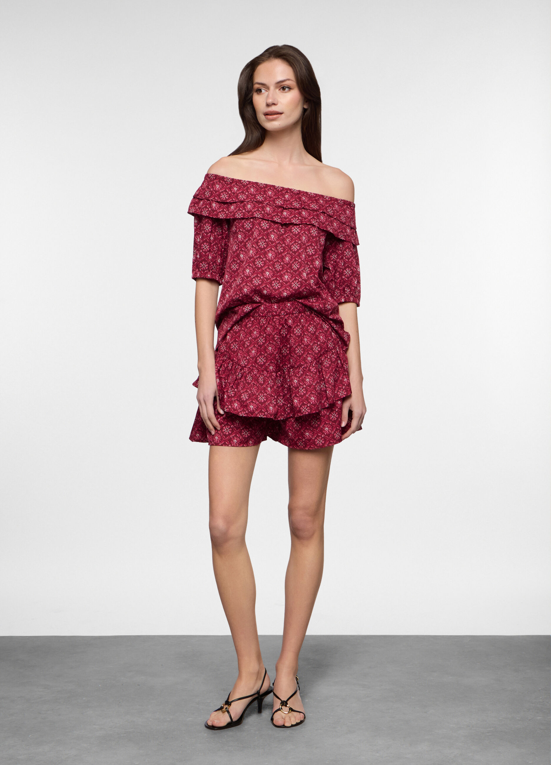 Blusa fit regular in american cr&ecirc;pe donna_0