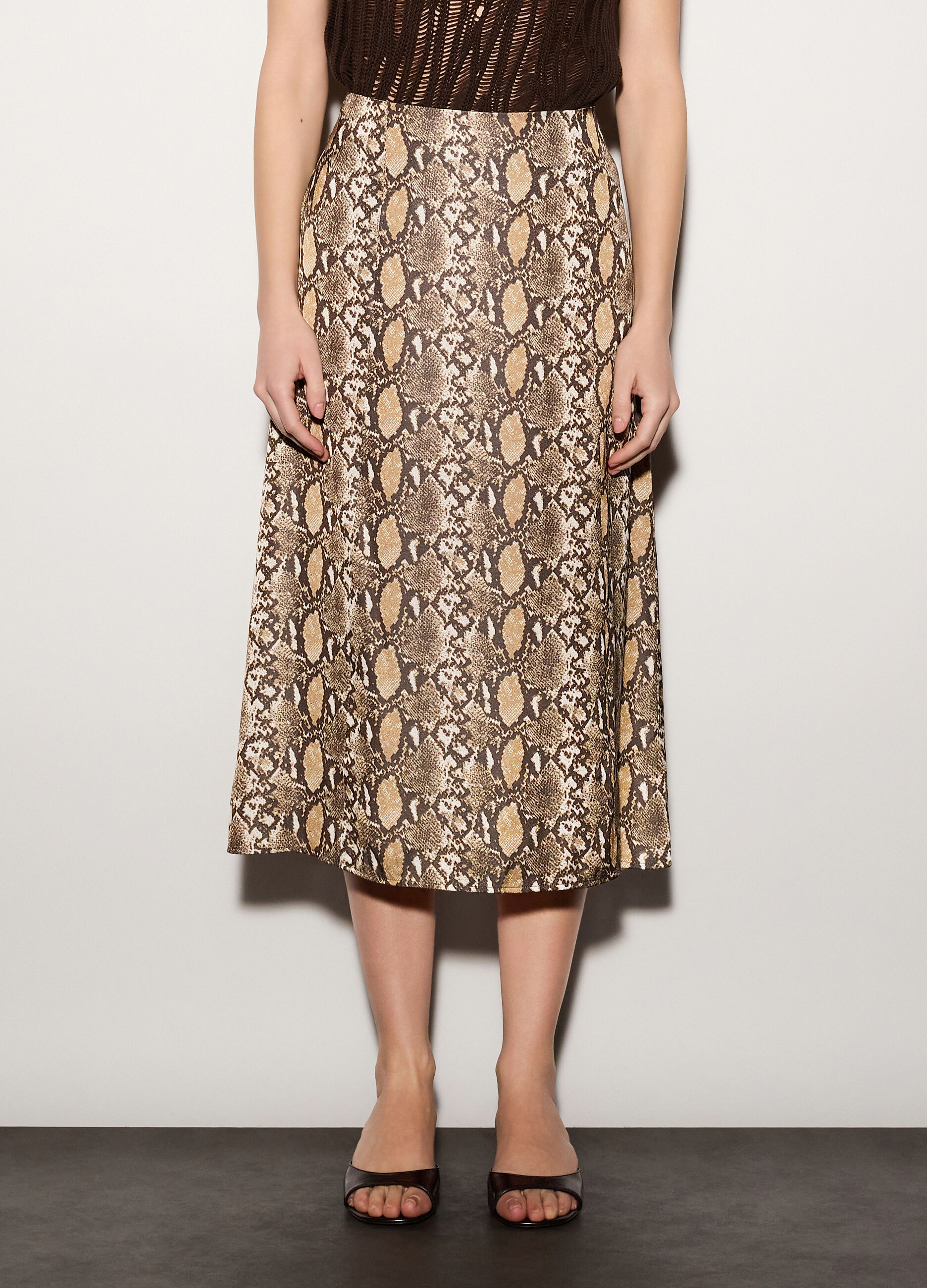 Gonna lunga in raso donna_1