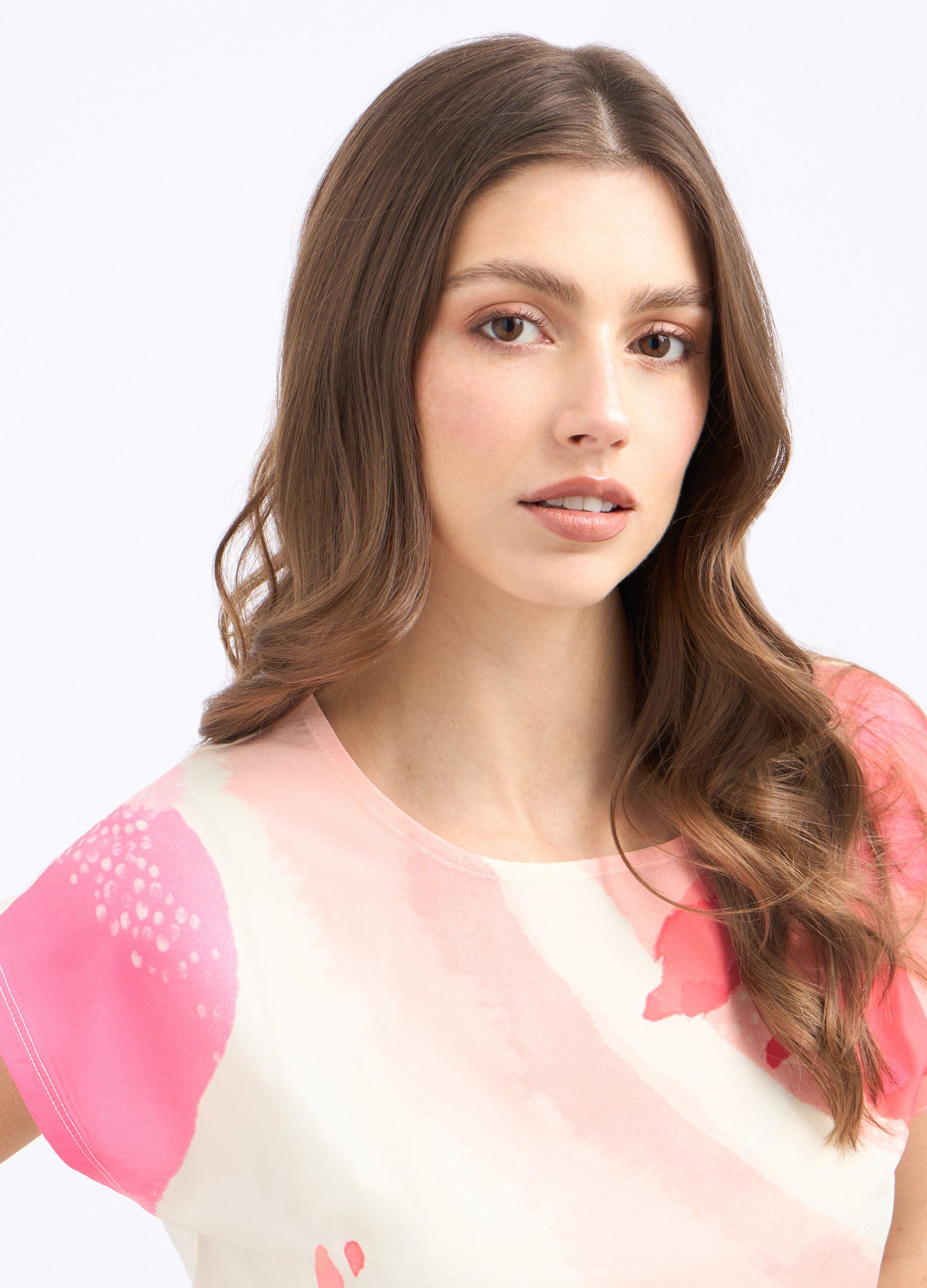 T-shirt in misto cotone donna_2