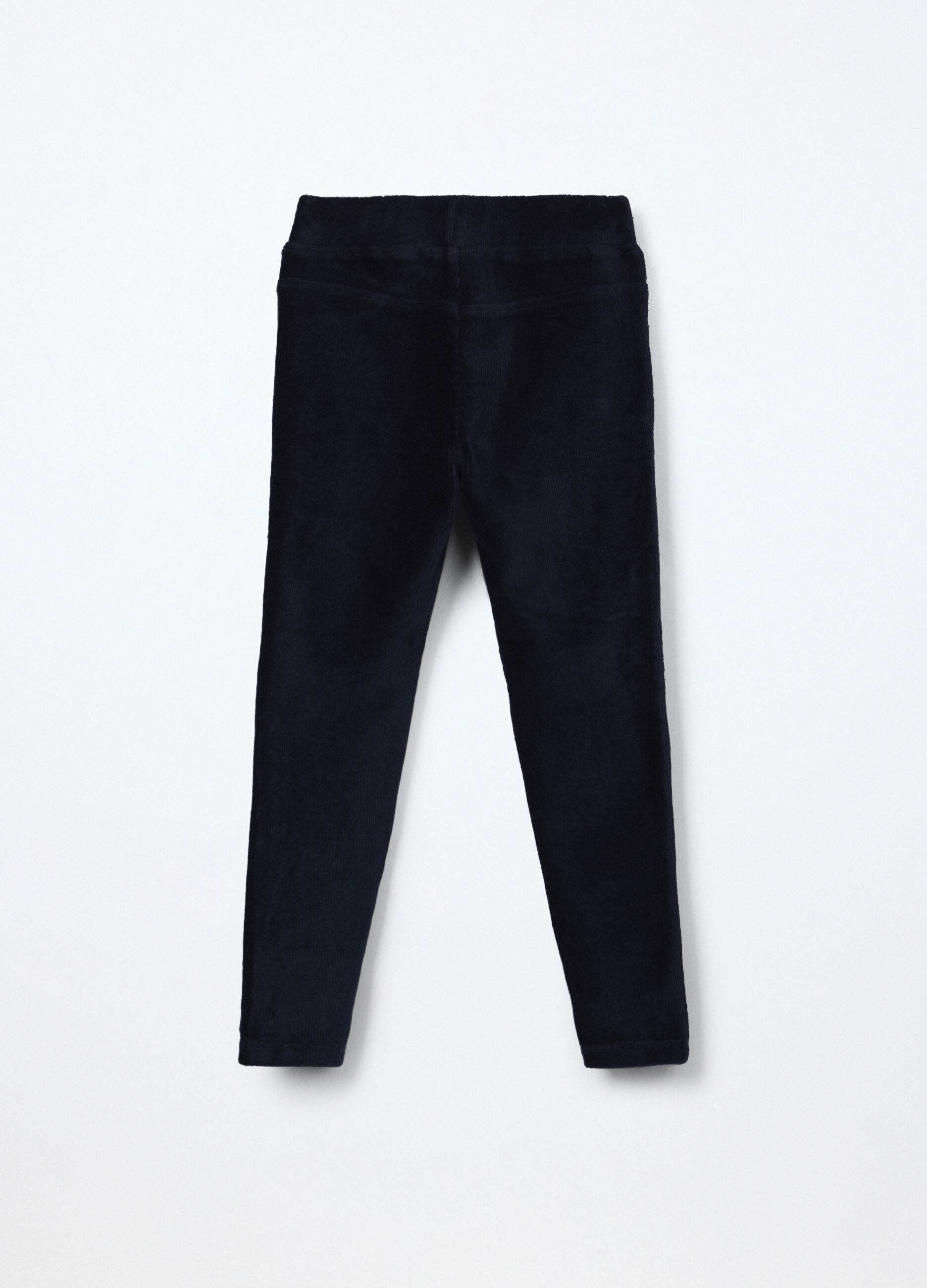 Treggings in costina velour bambina_1