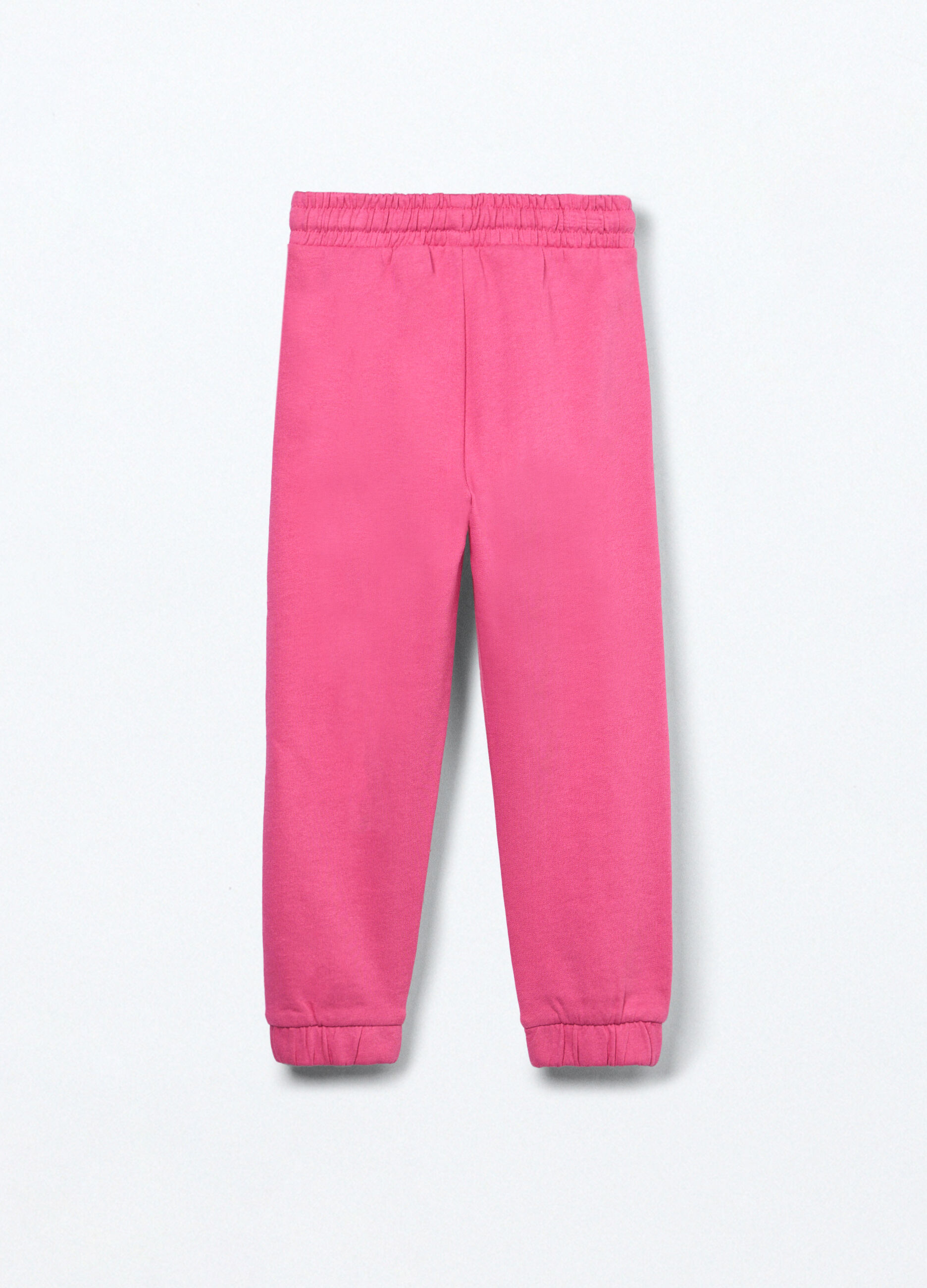 Jogger in french terry di puro cotone bambina_1