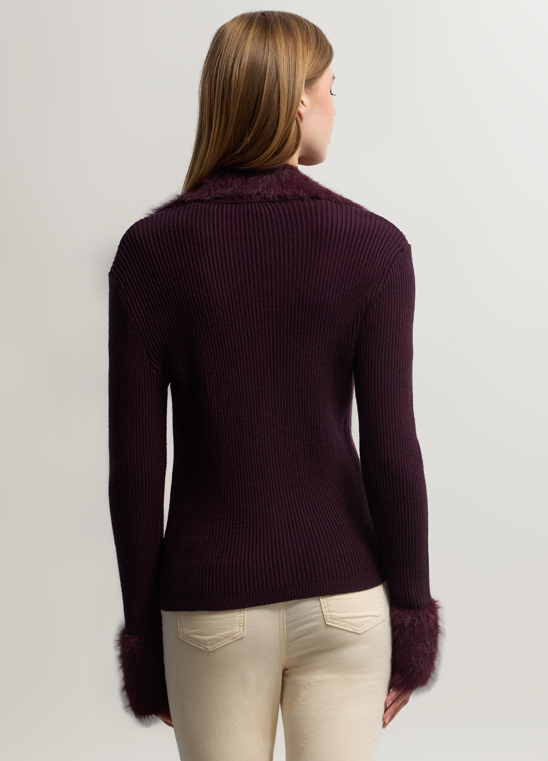 Cardigan full zip in costina donna_1