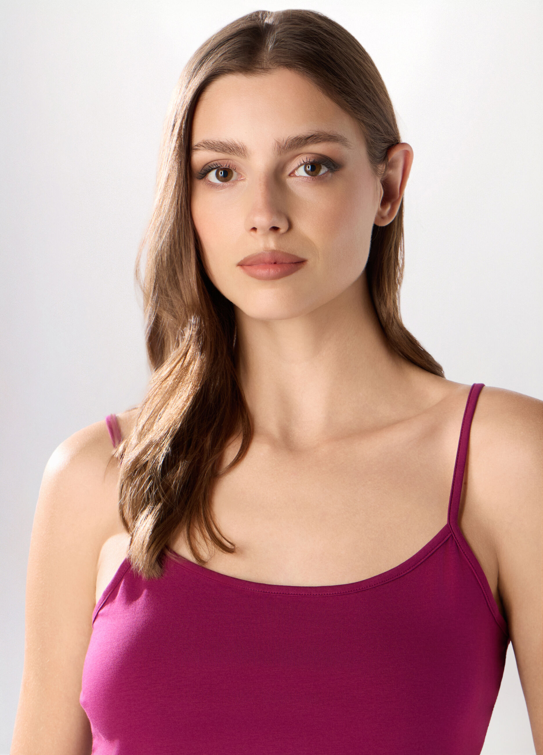 Canotta in cotone stretch donna_2