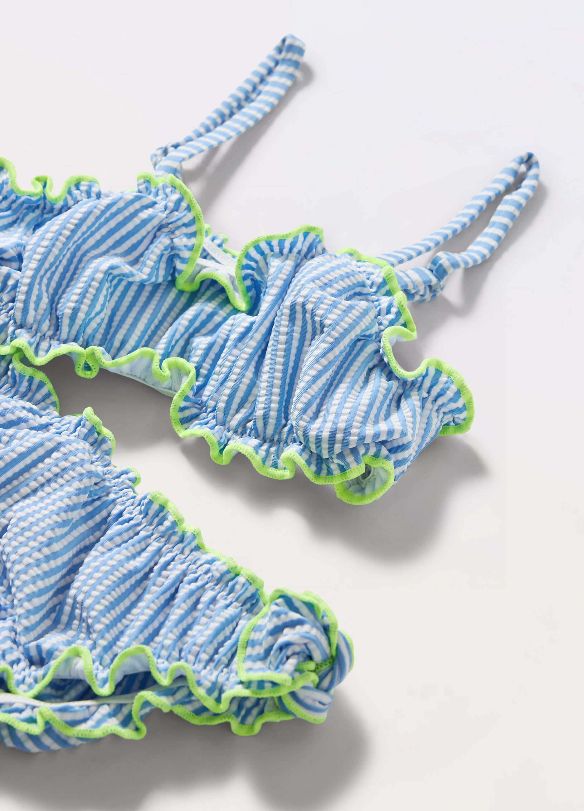 Bikini costume a righe bambina