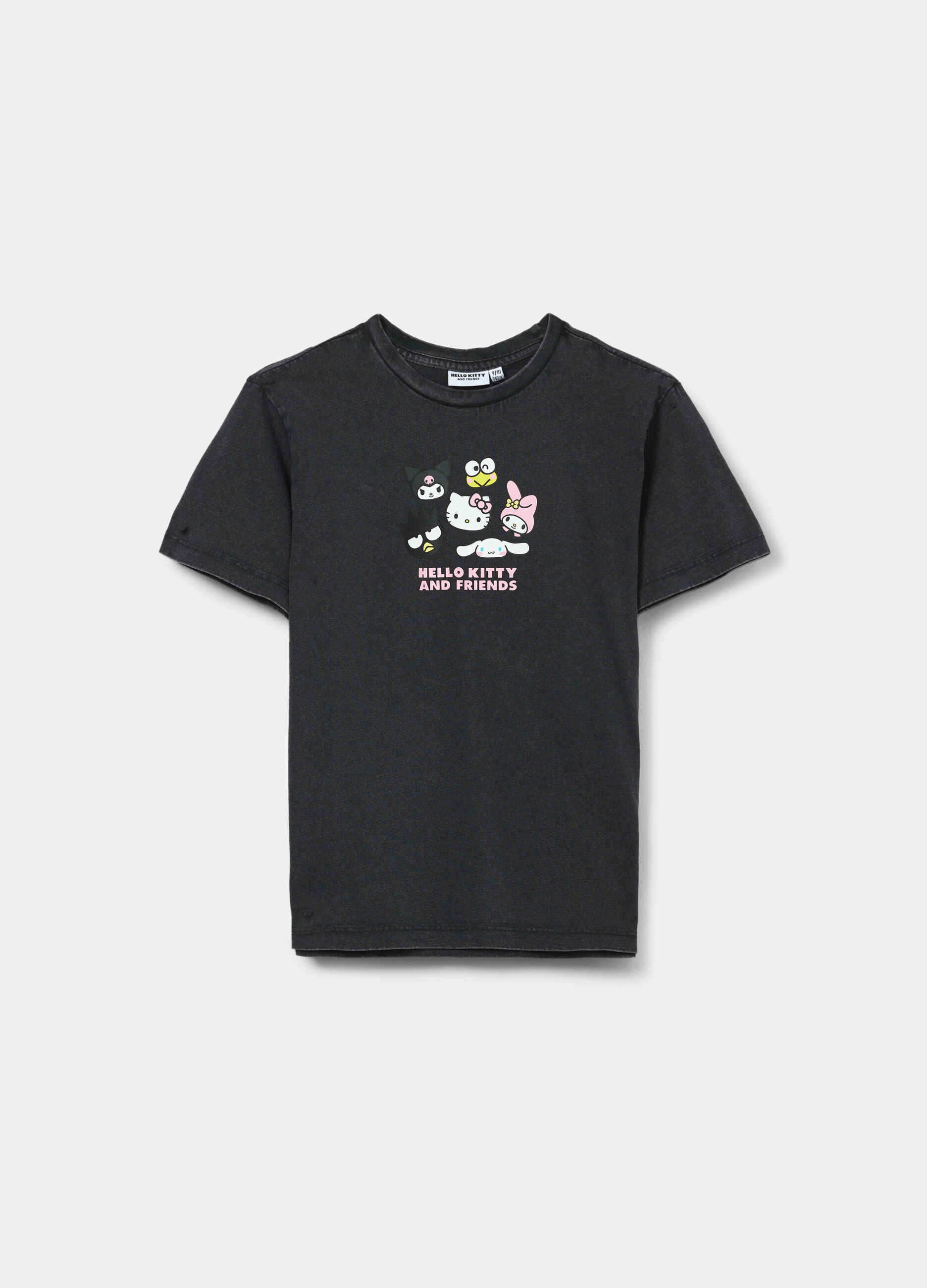 T-shirt Hello Kitty in jersey di puro cotone ragazza