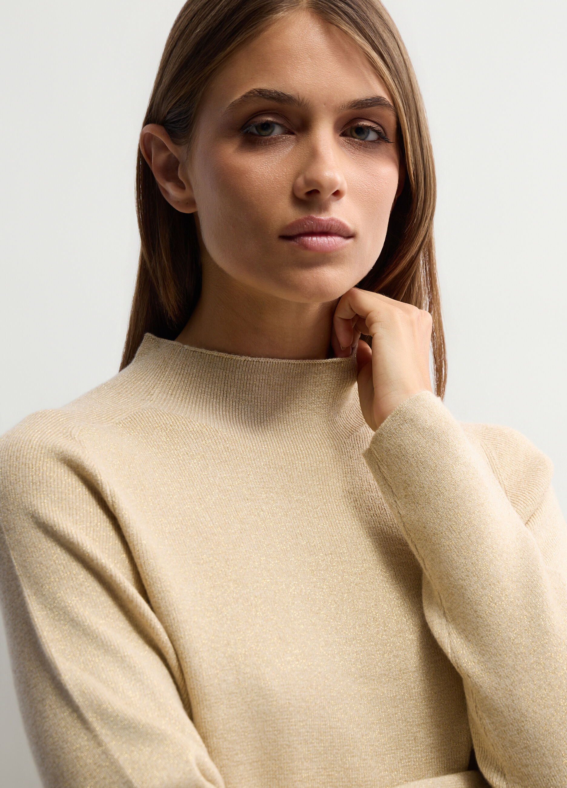 Lupetto Fitted in costina donna_2