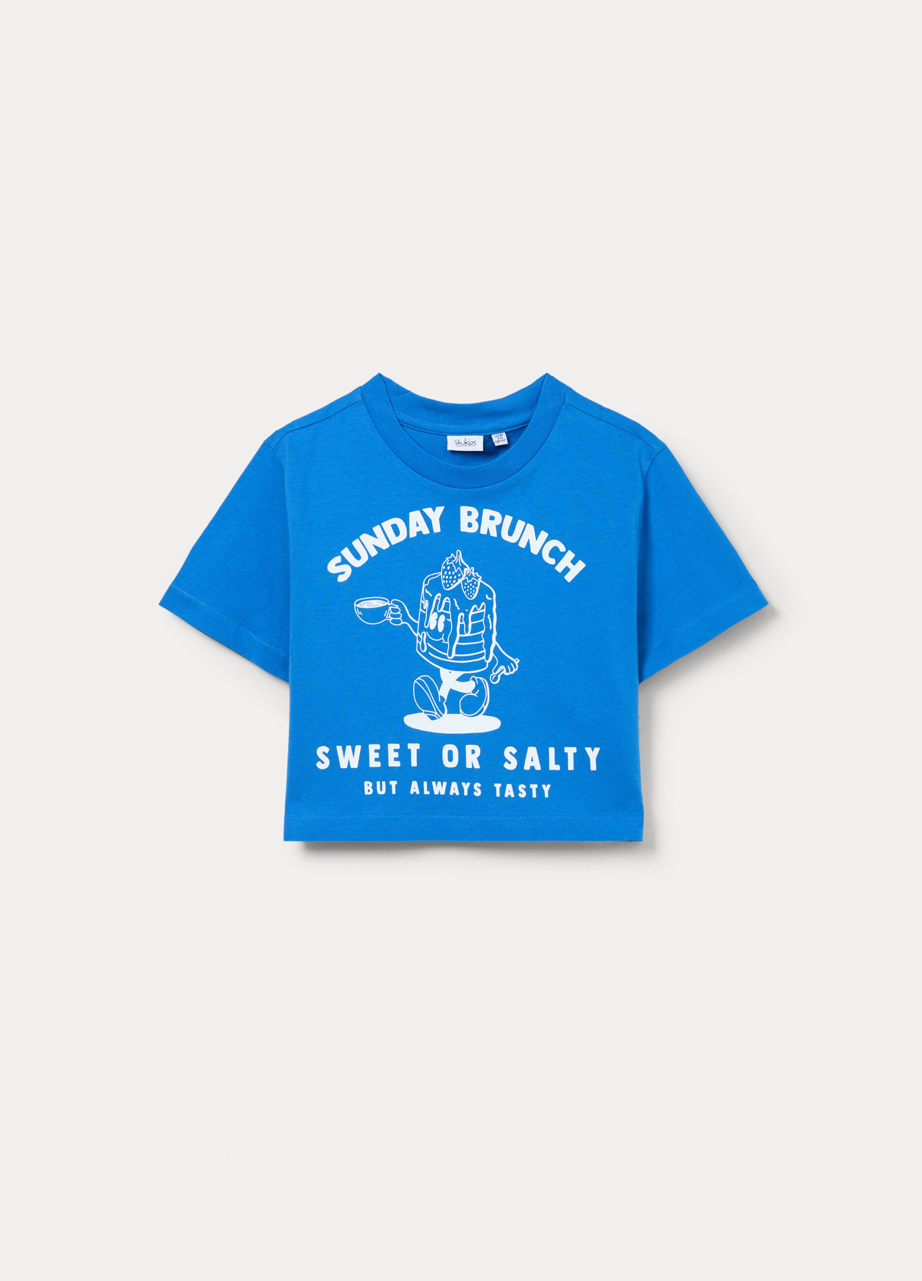 T-shirt in jersey di puro cotone ragazza_0