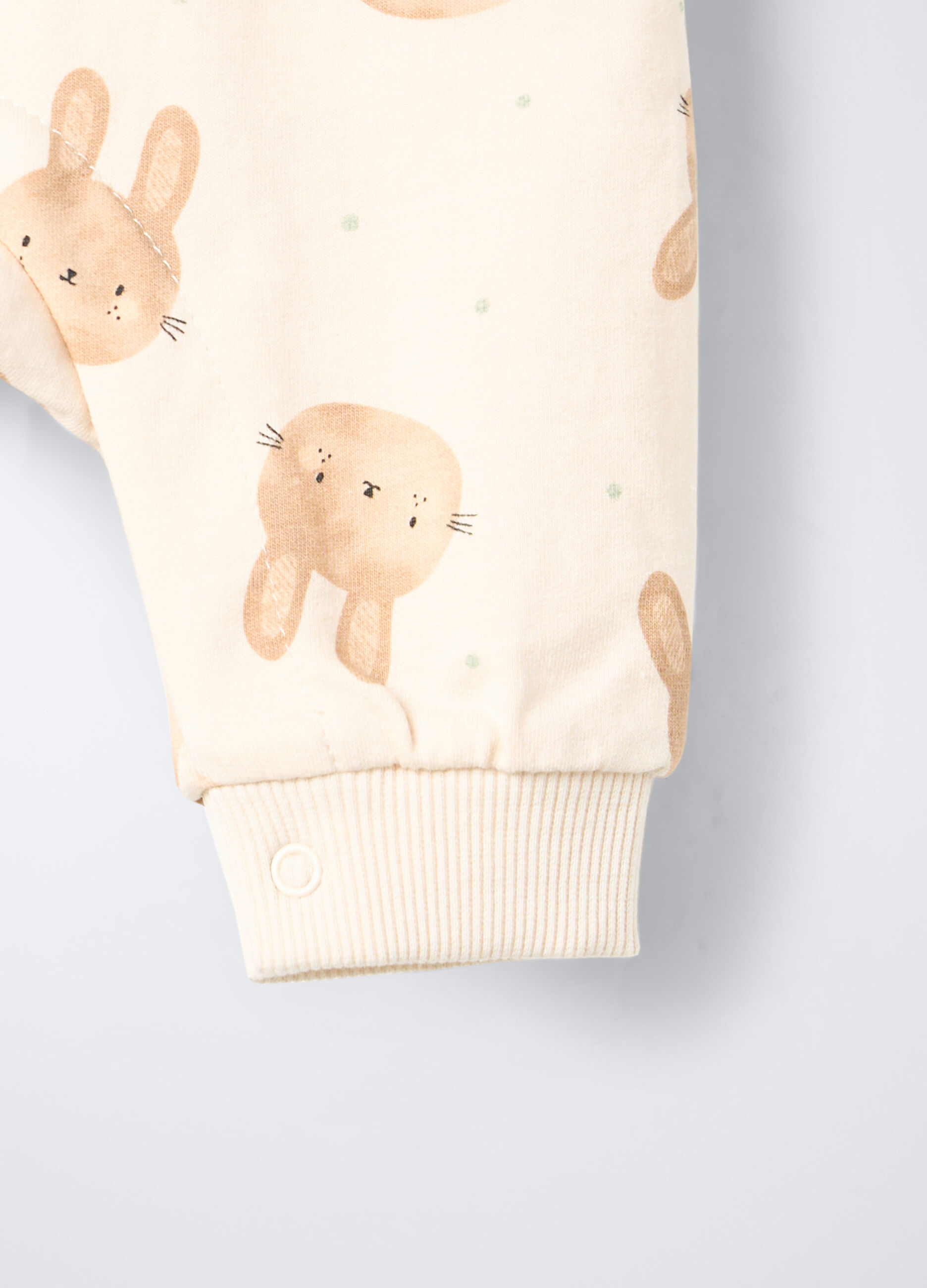 Set salopette + t-shirt in puro cotone garzato neonato_3