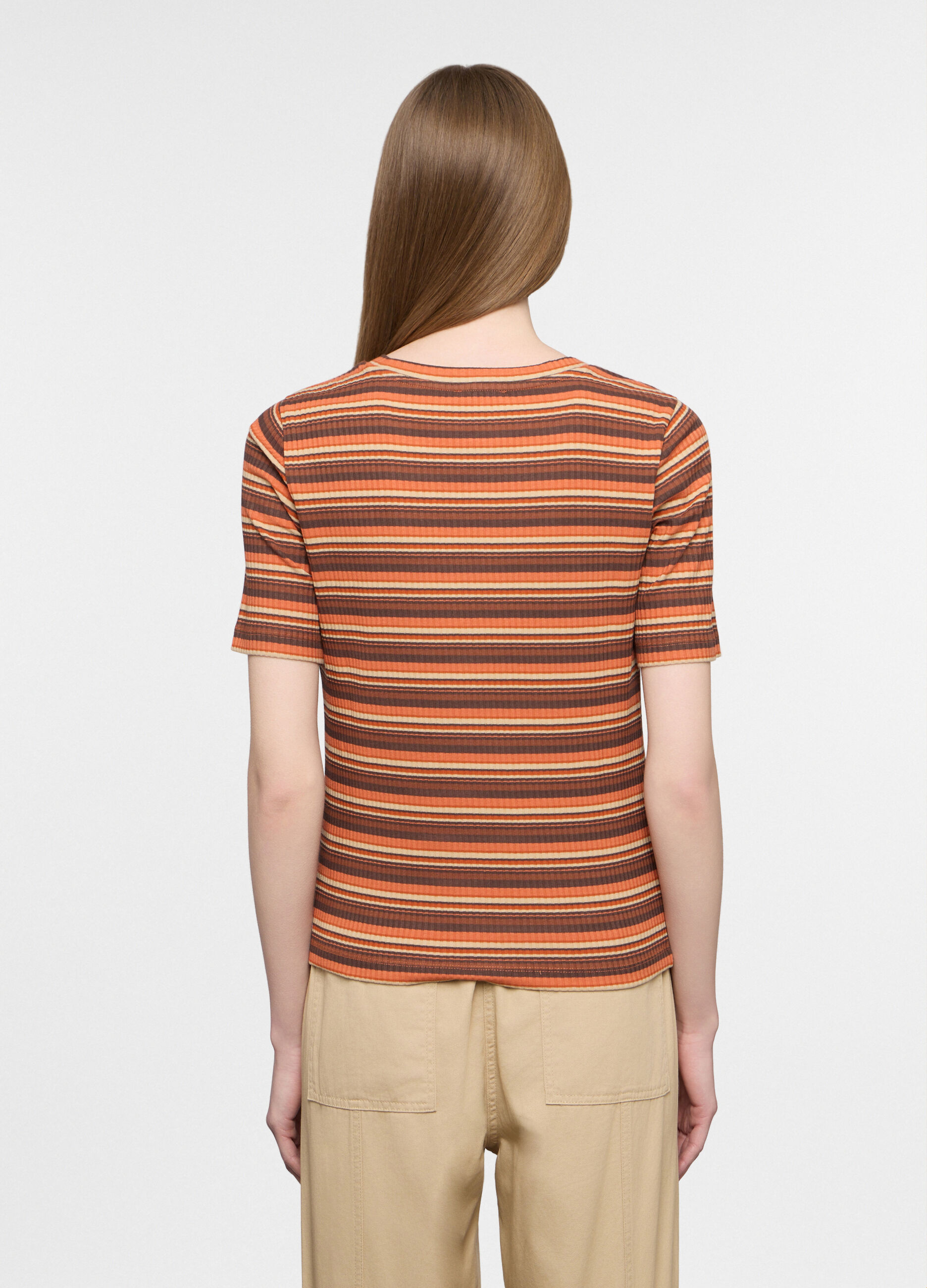 T-shirt girocollo fitted donna_1