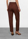 Pantaloni regular fit in popeline di puro cotone donna_1