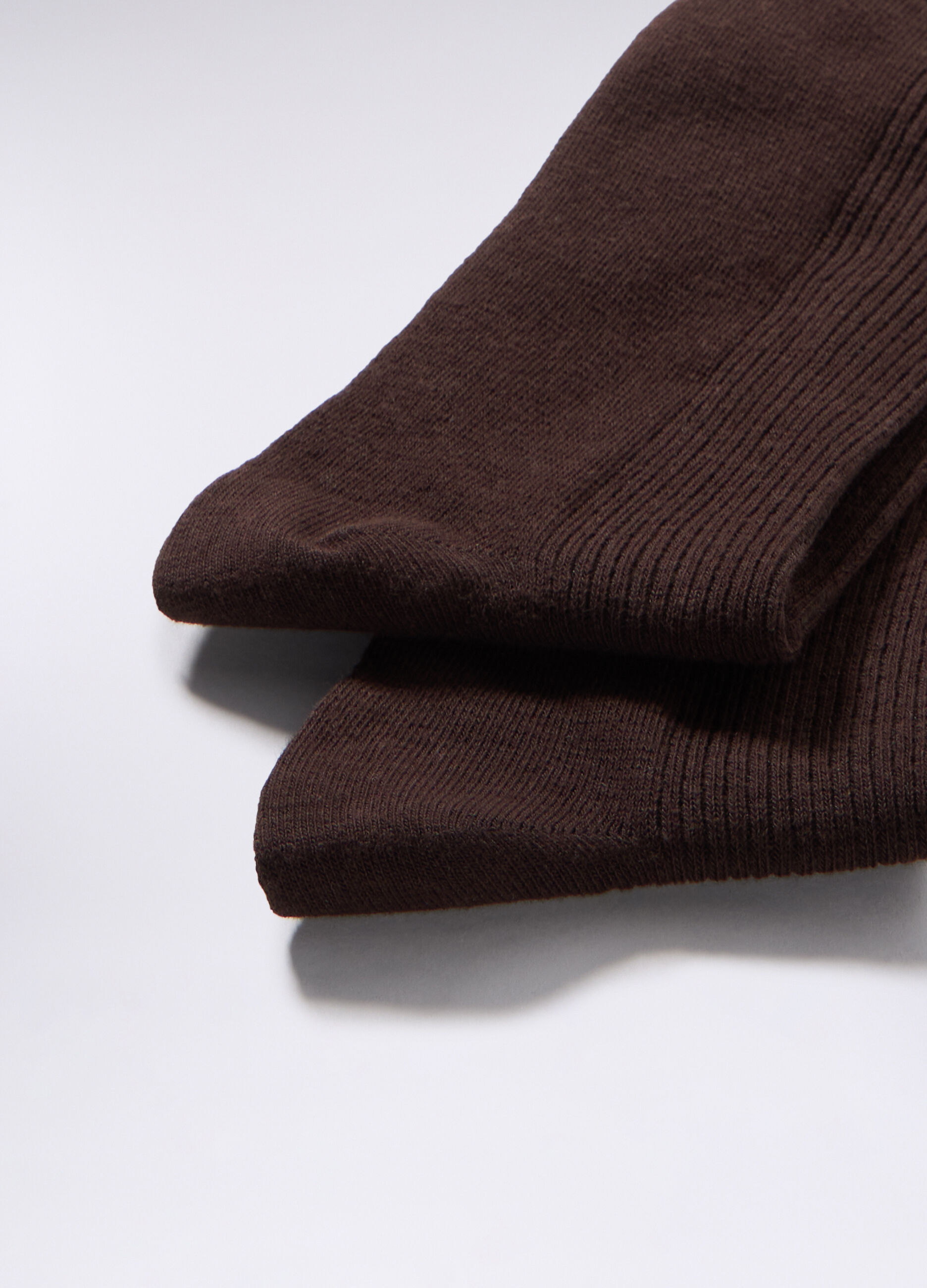 Calze corte in cotone stretch a costine uomo_1