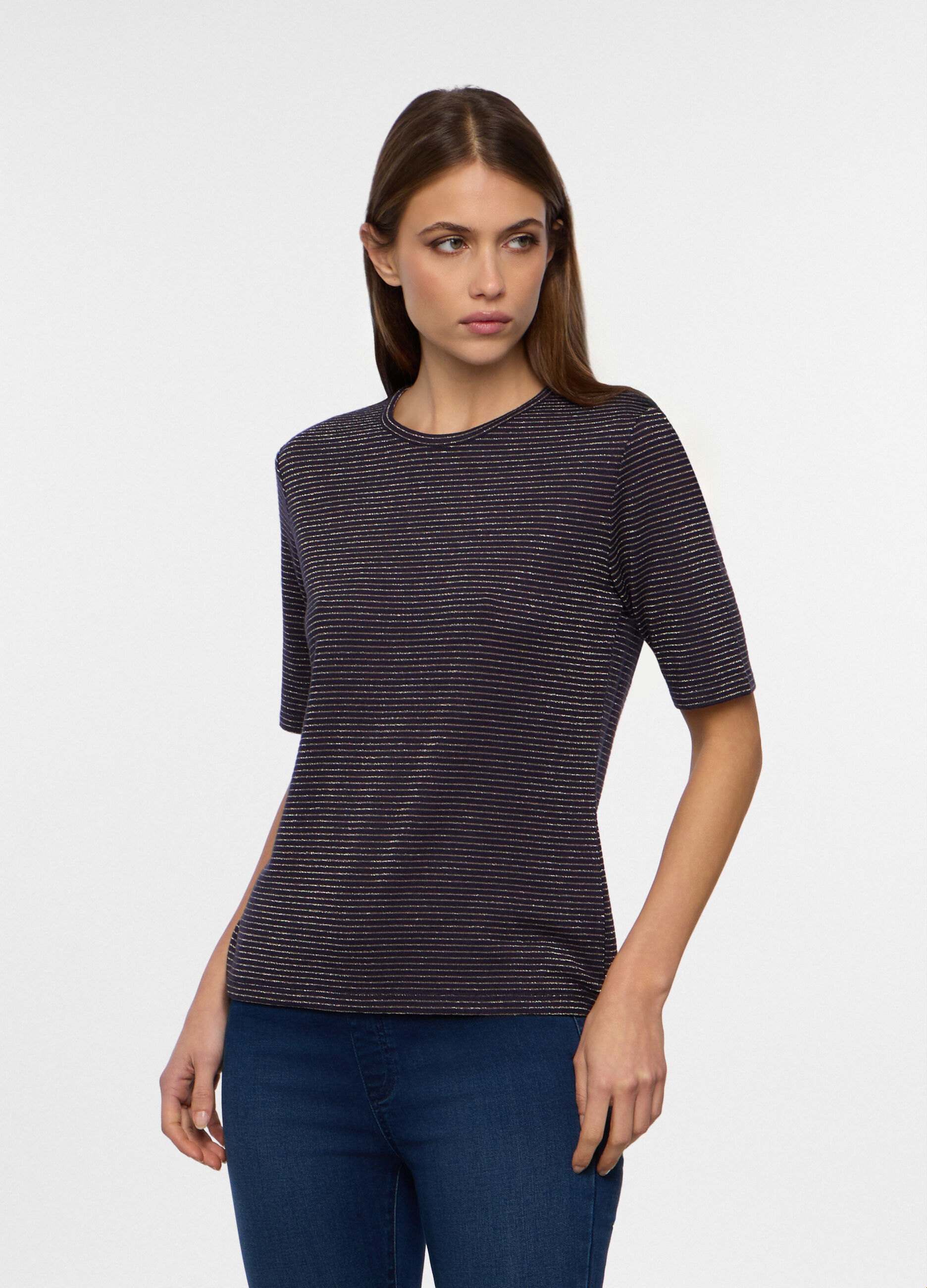 T-shirt rigata donna_0